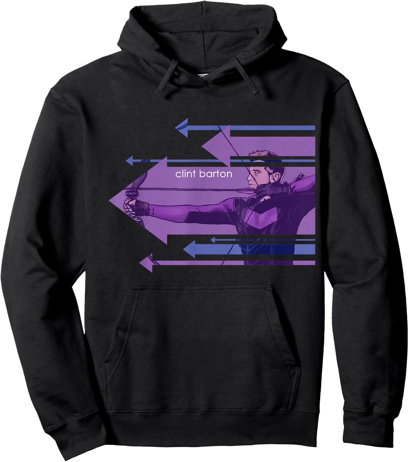 Marvel Hawkeye Clint Barton Arrows Hoodie - Hoodie | Black