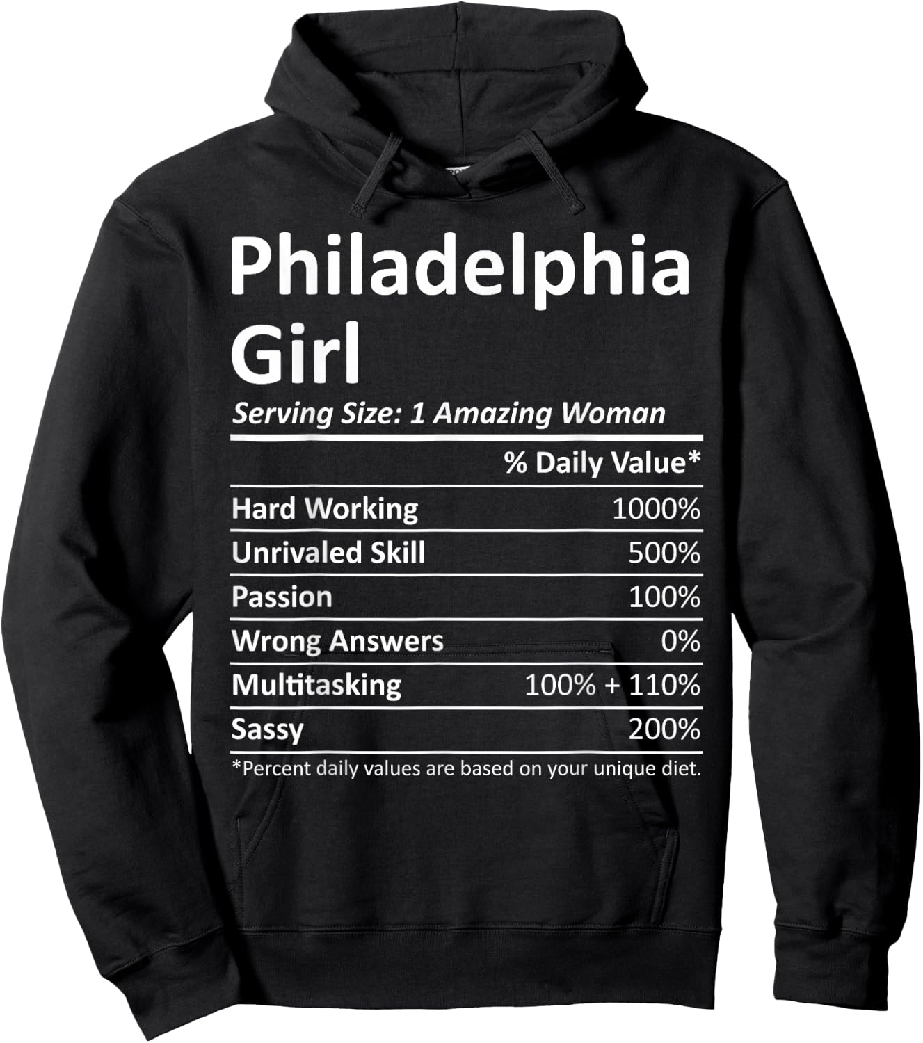 PHILADELPHIA GIRL PA PENNSYLVANIA Funny City Home Roots Gift Hoodie - Hoodie | Black