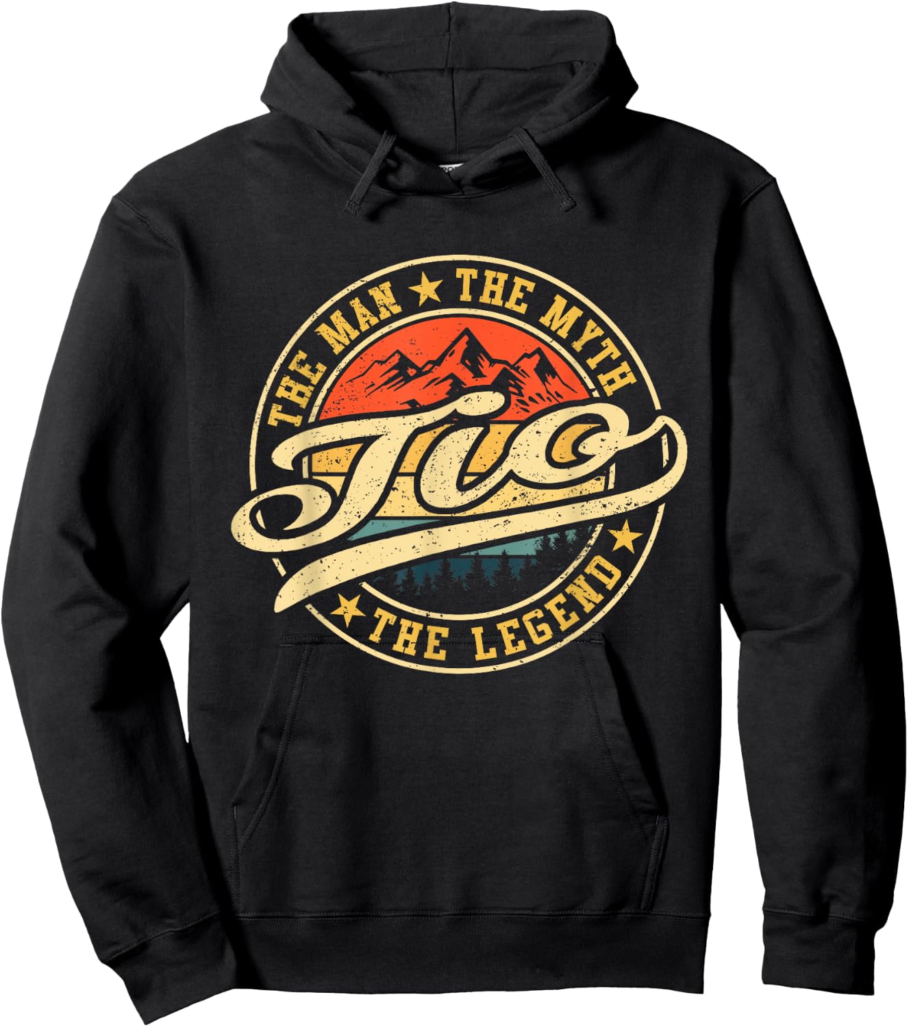 Tio The Man The Myth The Legend Funny Grandpa Father's Day Hoodie - Hoodie | Black