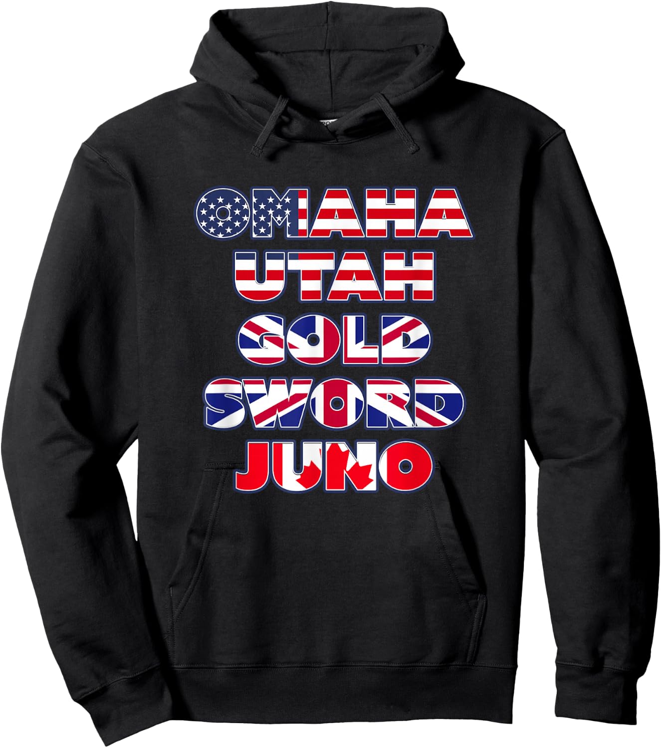 D-Day Normandy Beaches 80th Anniversary Commemorative WWII Hoodie - Hoodie | Black