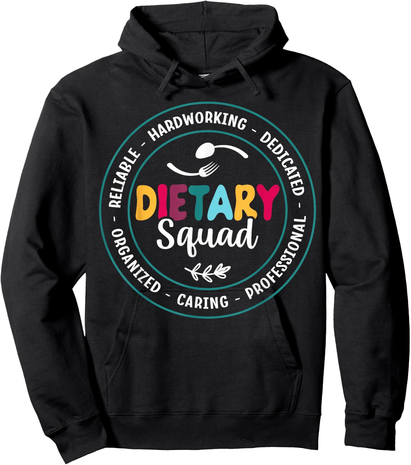 Cute Dietary Squad Appreciation Dietary Worker Hoodie - Hoodie | Black