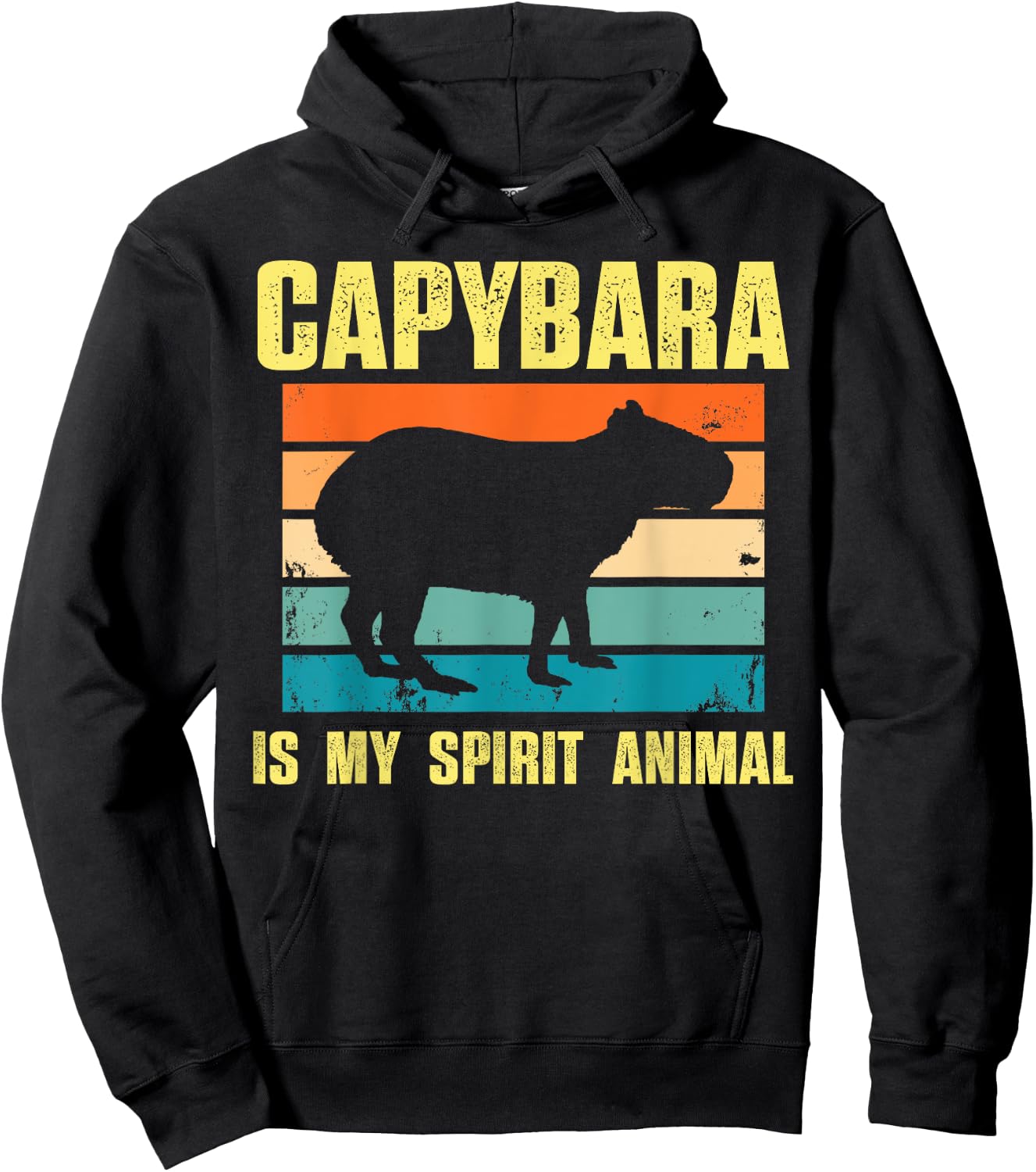Capybara Is My Spirit Animal Capybara Men Women Hoodie - Hoodie | Black