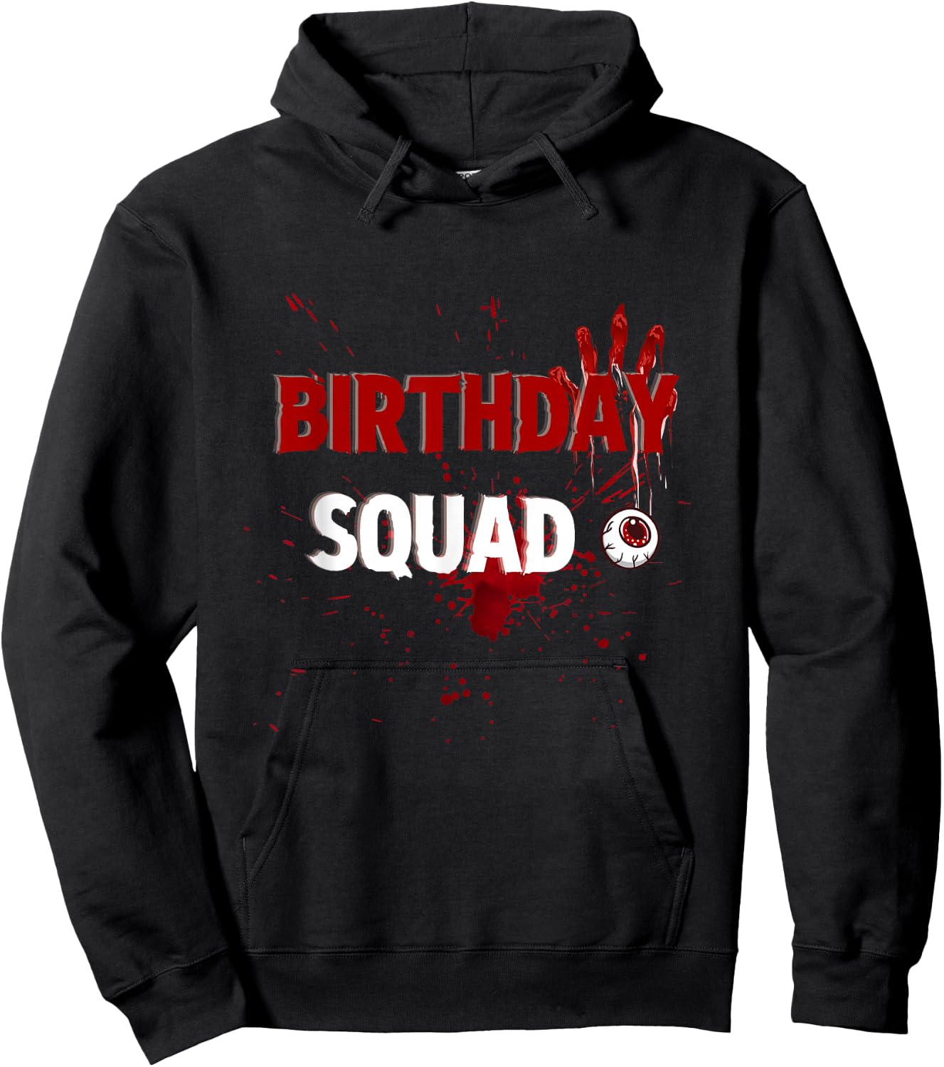 Birthday squad Scary horror movies party funny Hoodie - Hoodie | Black