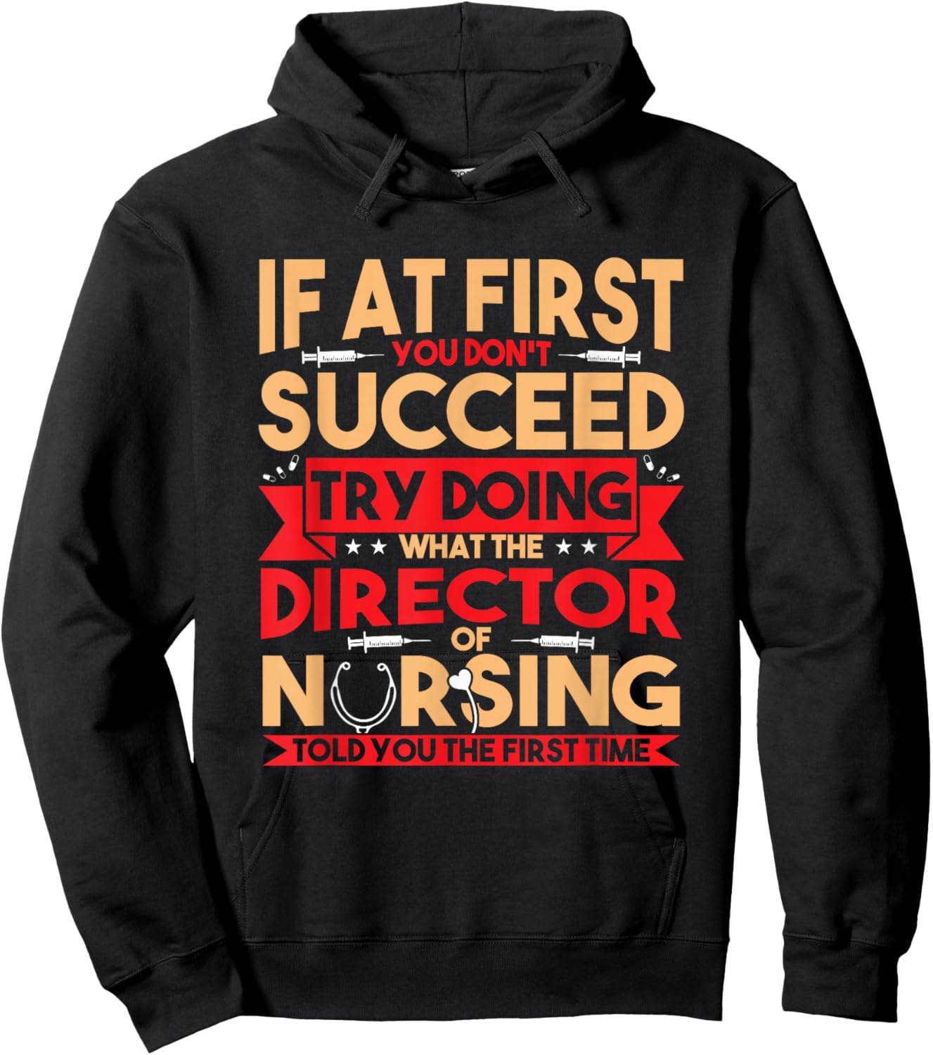 Best Director Of Nursing Nurse Appreciation Gifts Women's Black Nursing Director Hoodie - Hoodie | Black