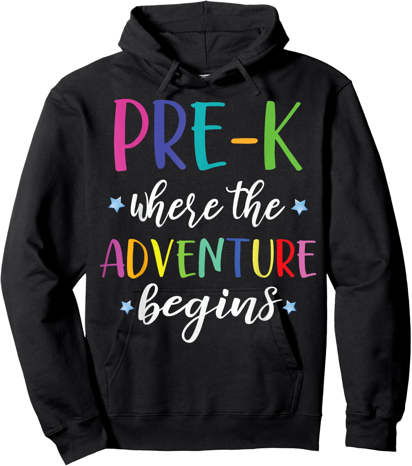 Pre-K Teacher Adventure Begins First Day Preschool Teachers Women Girls Kids Hoodie - Hoodie | Black