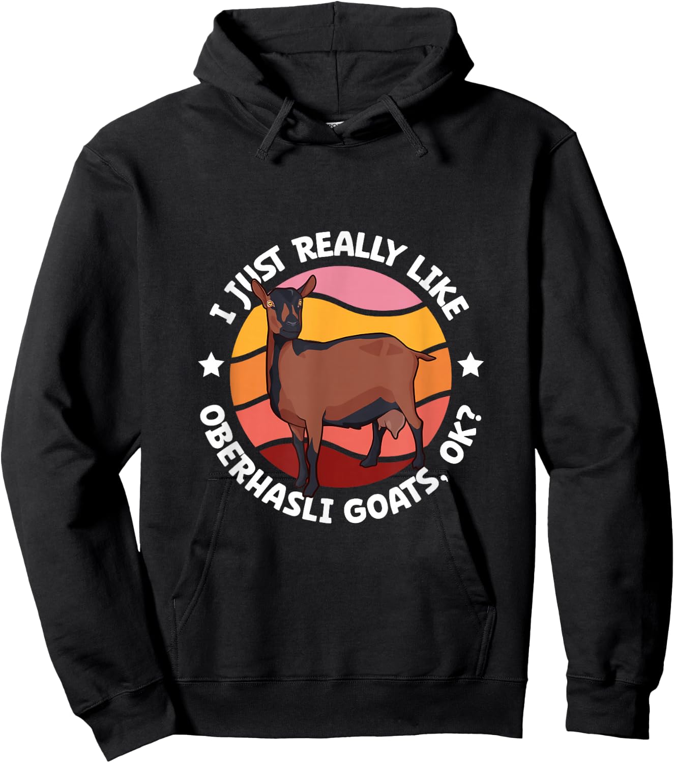 I just really like my Oberhasli goat Hoodie - Hoodie | Black