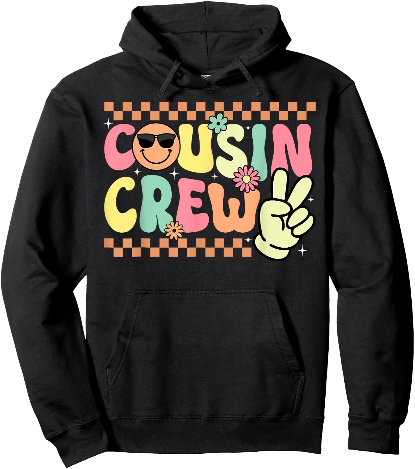 Cousin Crew Pajamas Kids Girls Toddler Matching Hoodie - Hoodie | Black