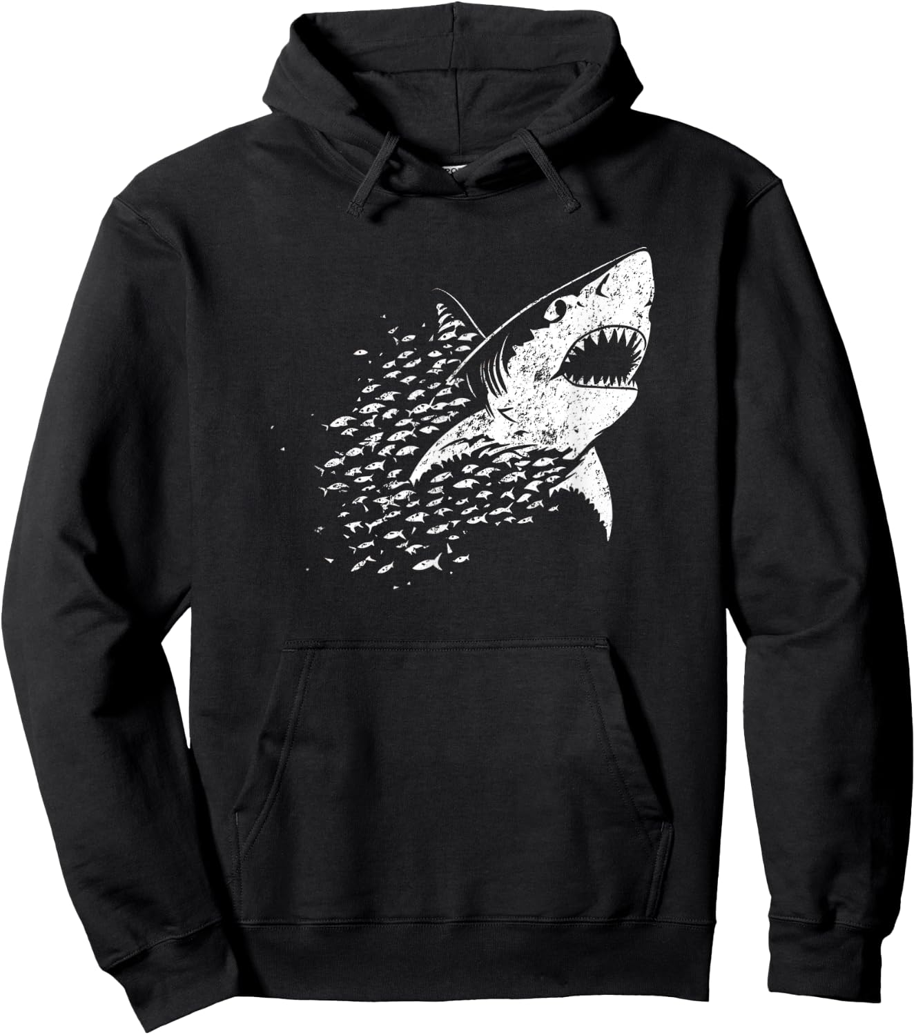 White Shark Lover Marine Biology Animal Science Hoodie - Hoodie | Black