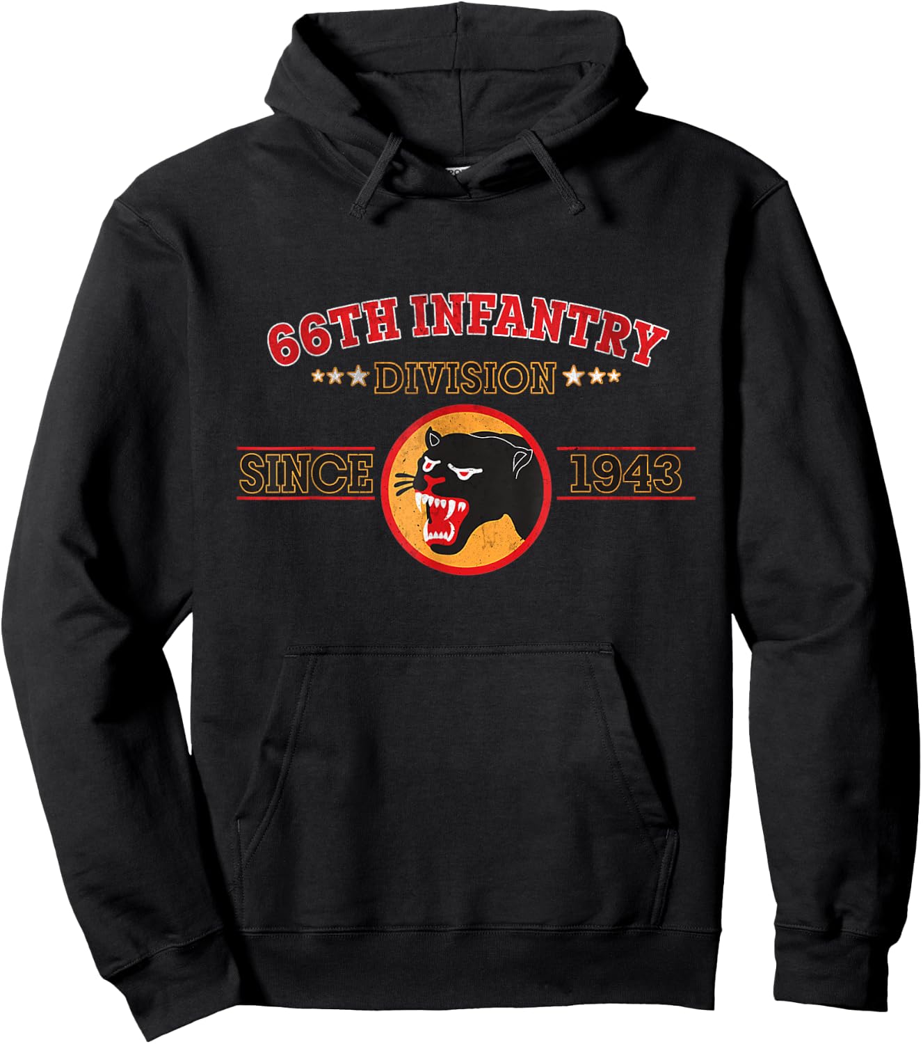 66th Infantry Division Military Retired Veterans Day Papa Hoodie - Hoodie | Black
