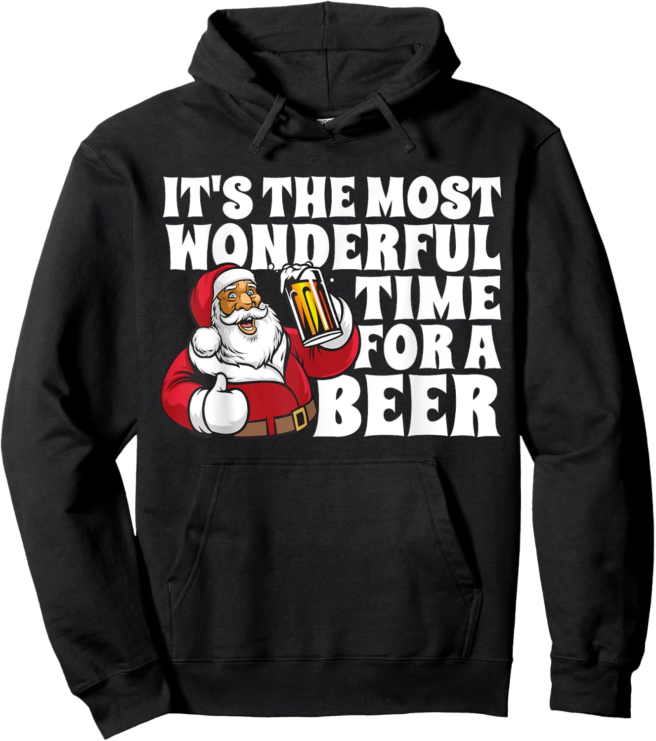 Its The Most Wonderful Time For A Beer Christmas In July Hoodie - Hoodie | Black