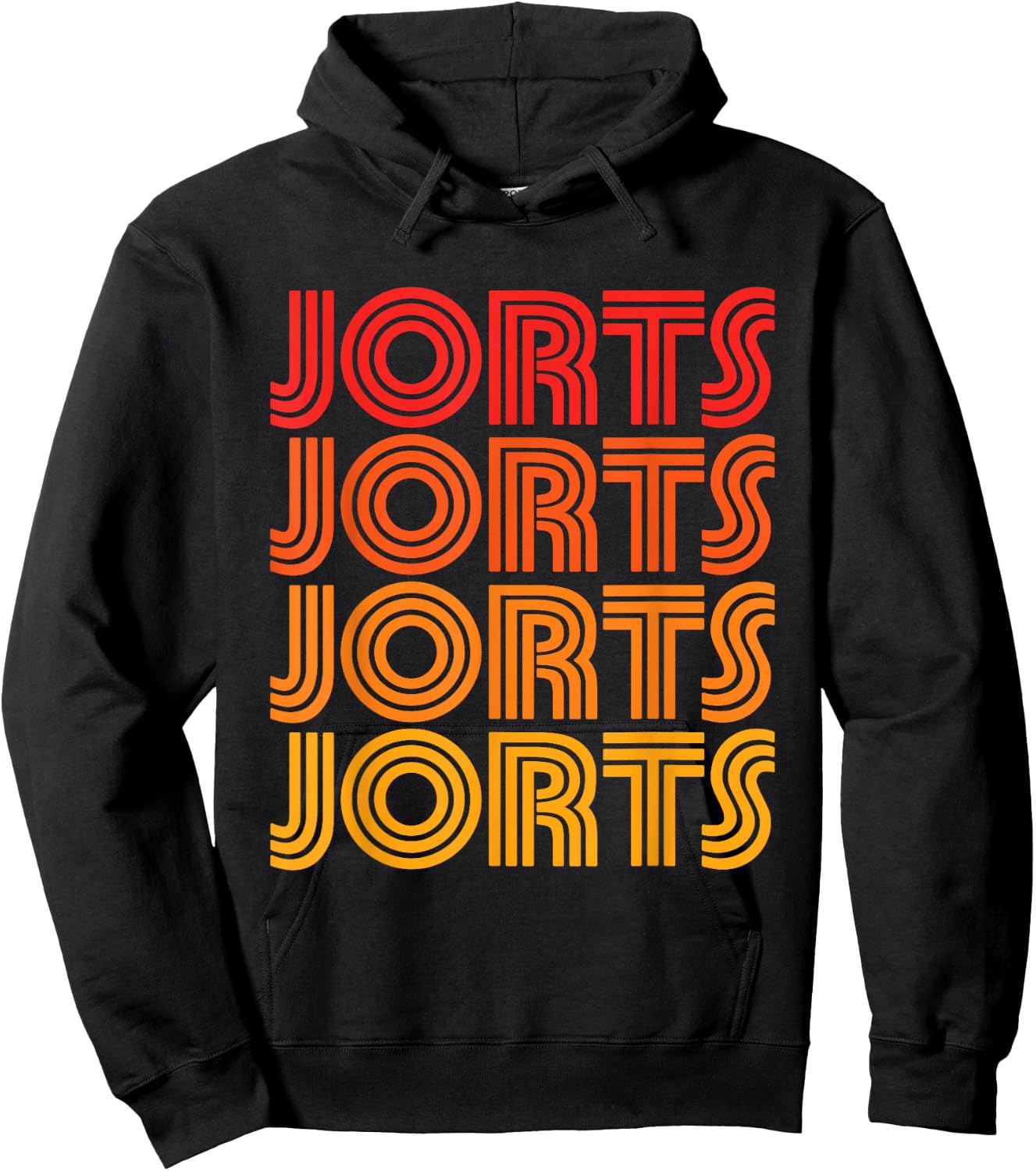 Jorts Funny Fashion Cringe Style Jean Short Pants Love Fan Hoodie - Hoodie | Black