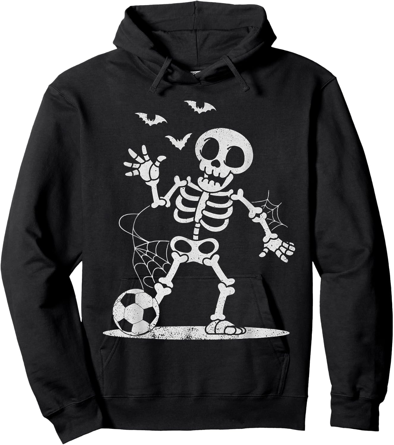 Soccer Skeleton Halloween Men Boys Soccer Player Halloween Hoodie - Hoodie | Black