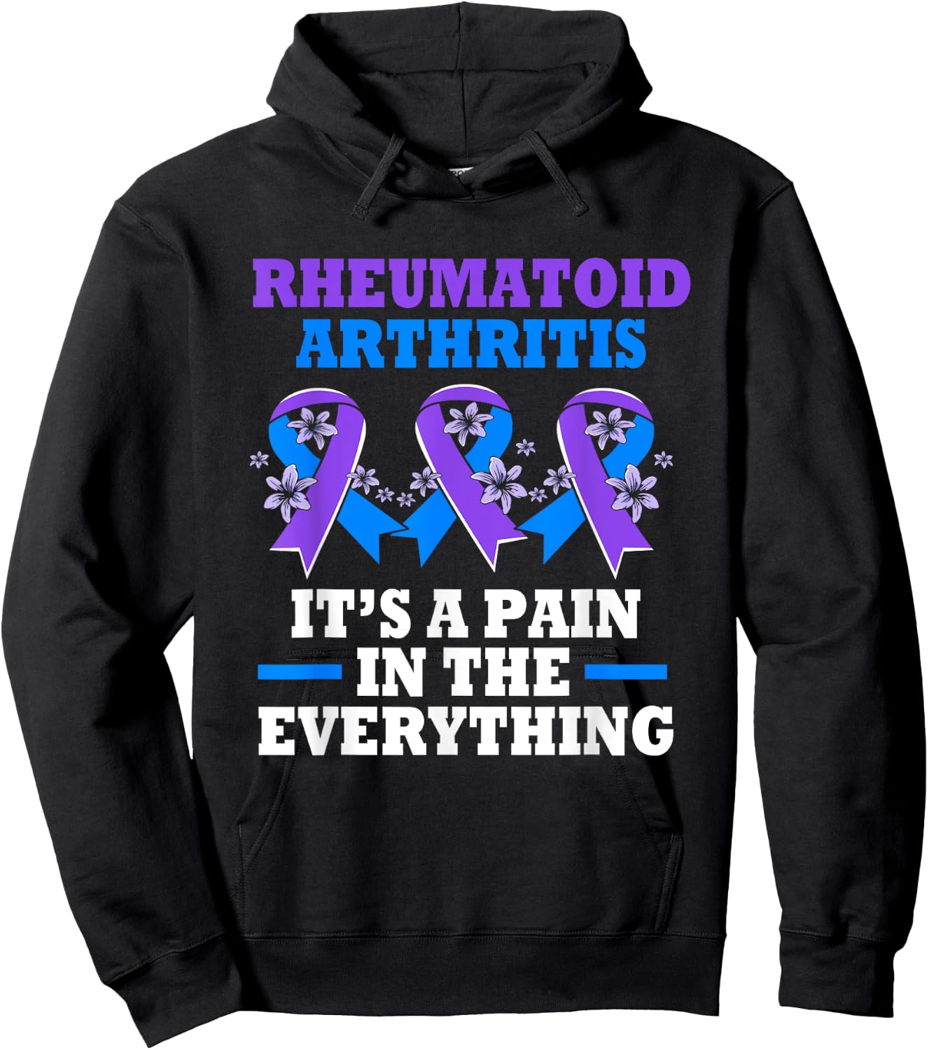 Funny Rheumatoid Arthritis Awareness Hoodie - Hoodie | Black