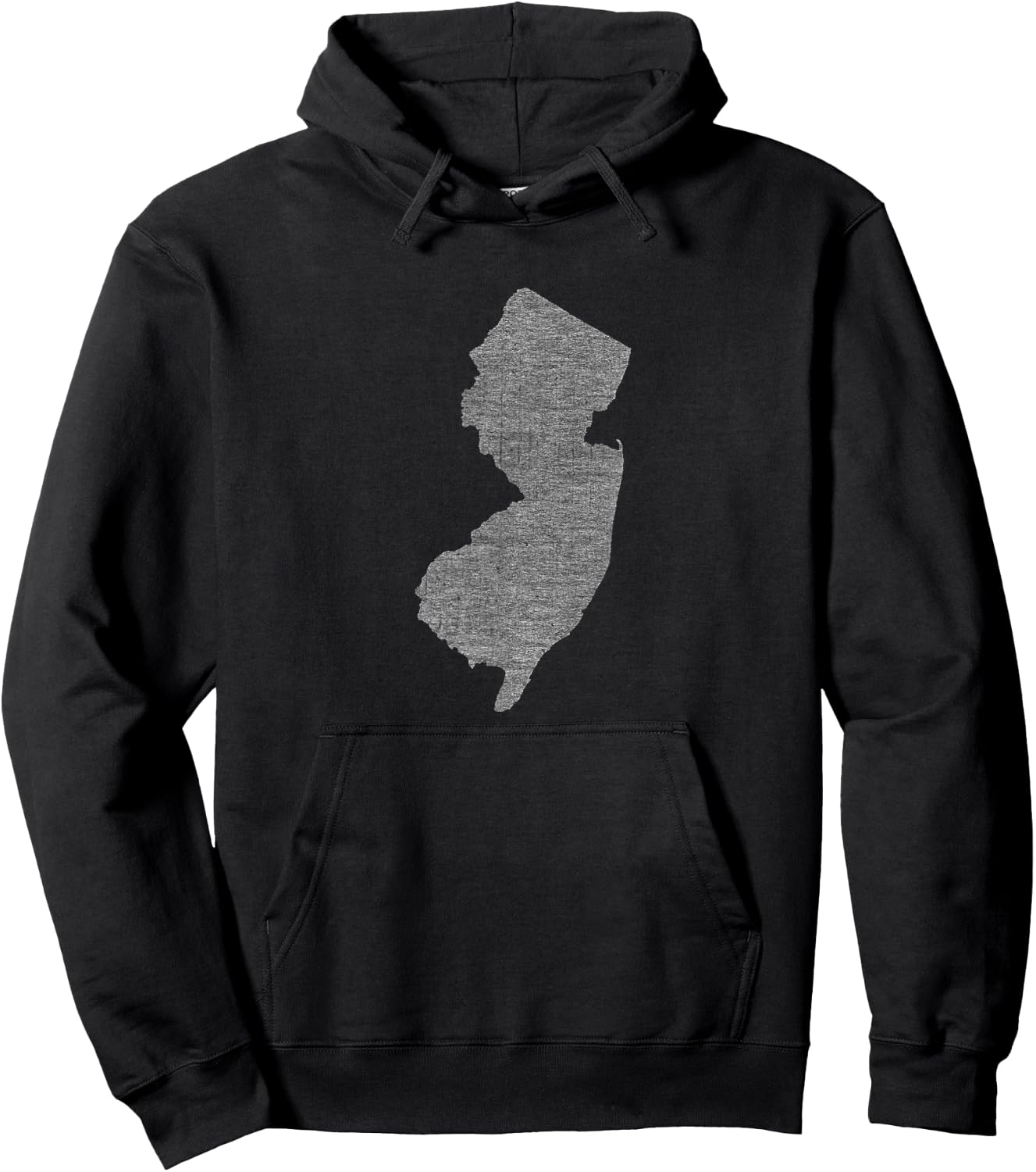 Faded White New Jersey State Hoodie - Hoodie | Black