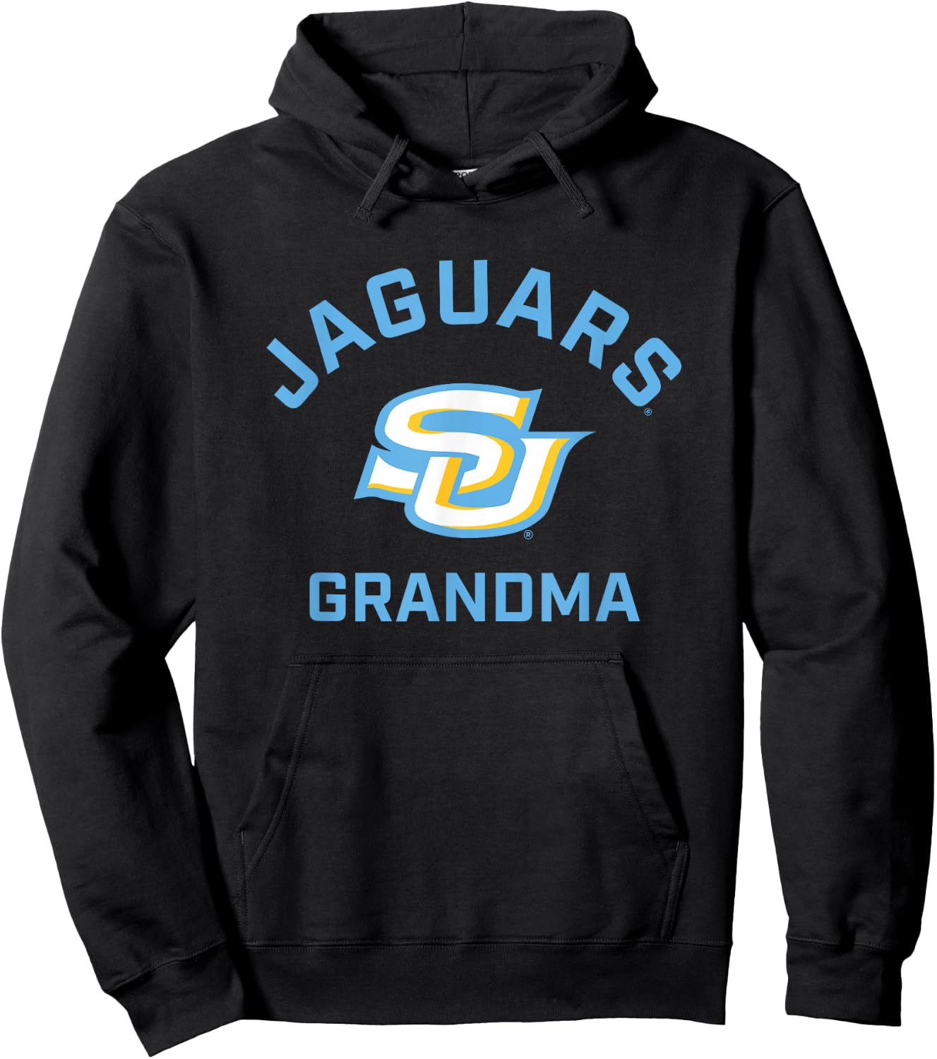 Southern University Jaguars Arched Grandma Hoodie - Hoodie | Black