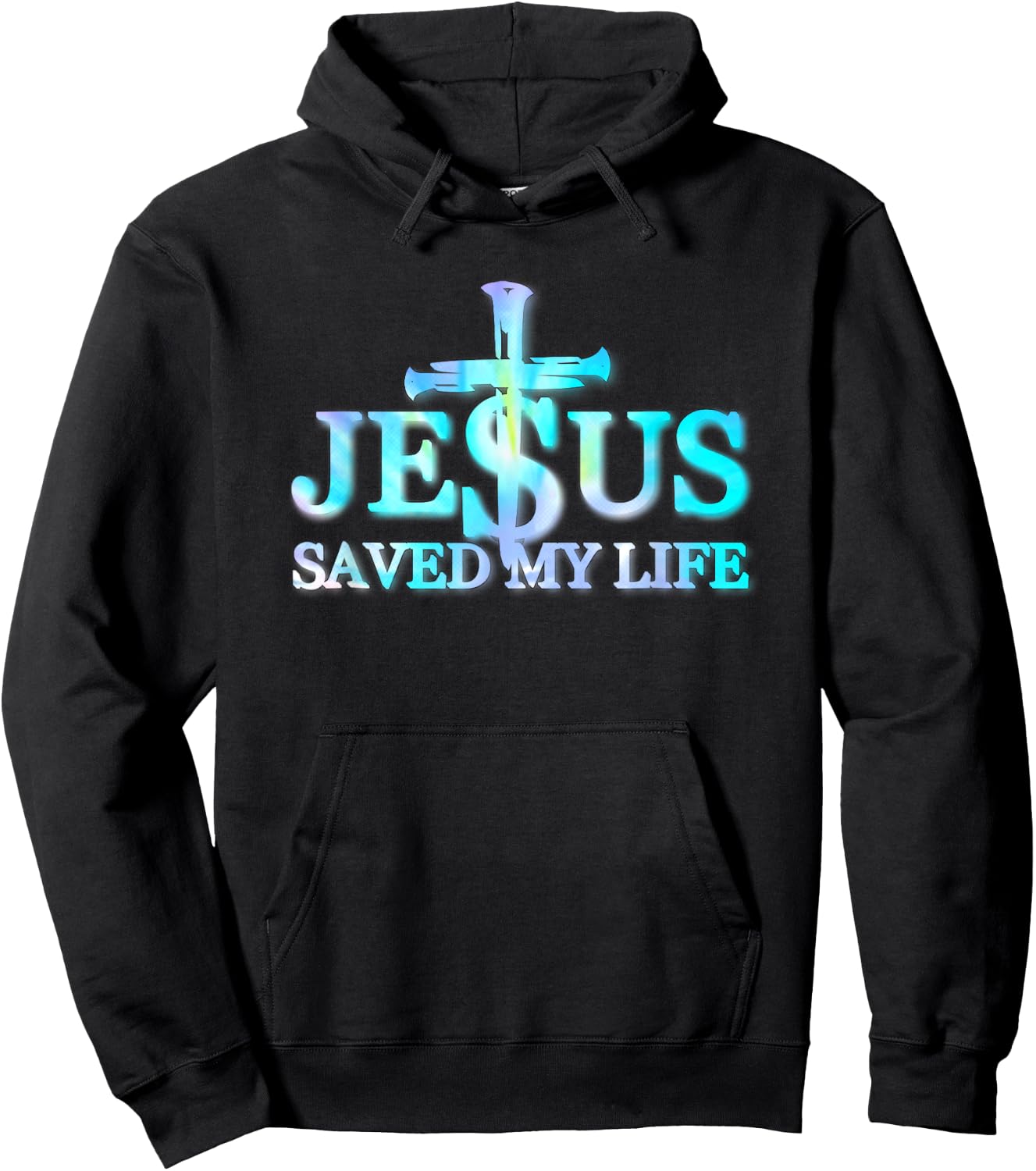 Tie Dye Jesus Christ Saved My Life Gift Men Hoodie - Hoodie | Black