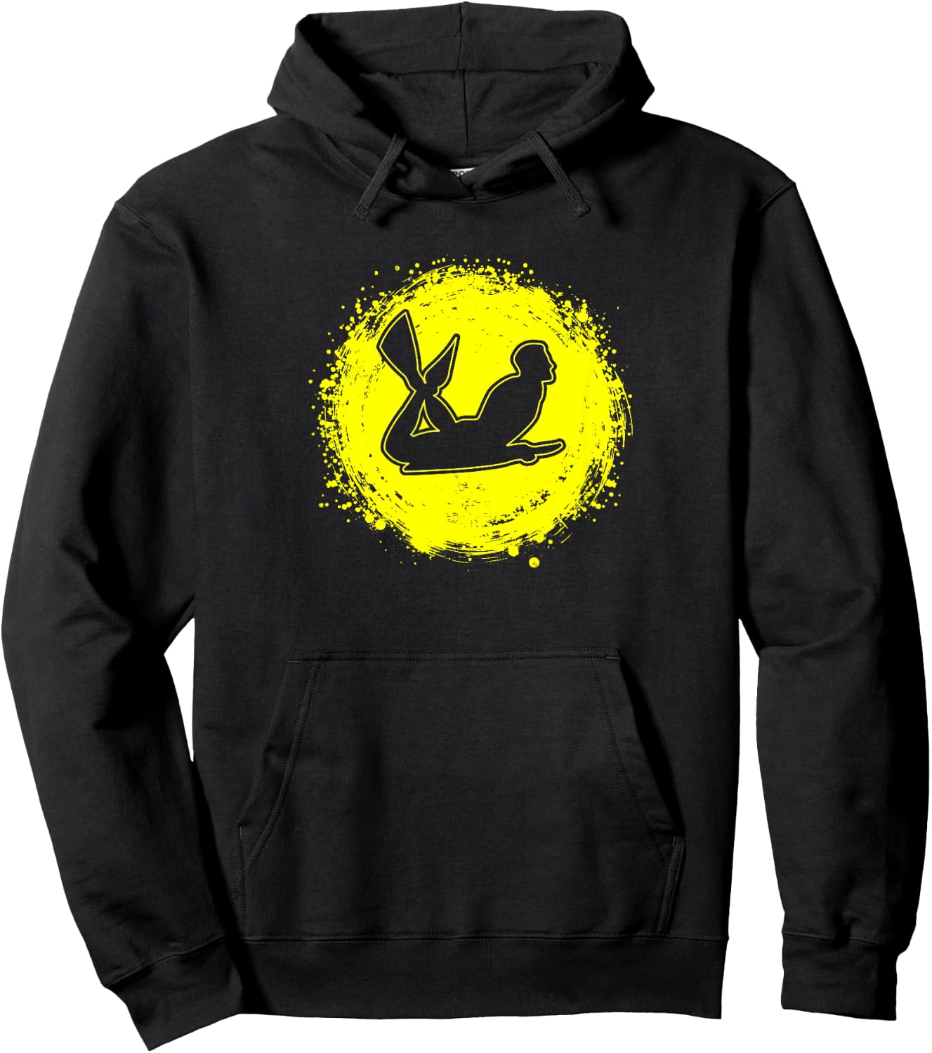 Minimalistic Bodyboard Graphic Bodyboarding Vintage Hoodie - Hoodie | Black