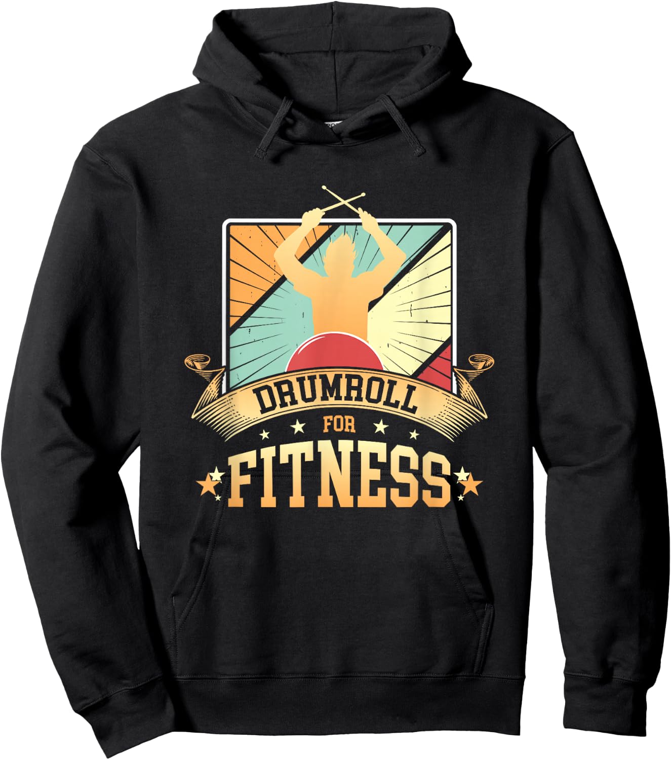 Cardio Drumming Gym Exercise Funny Fitness Class Workout Hoodie - Hoodie | Black