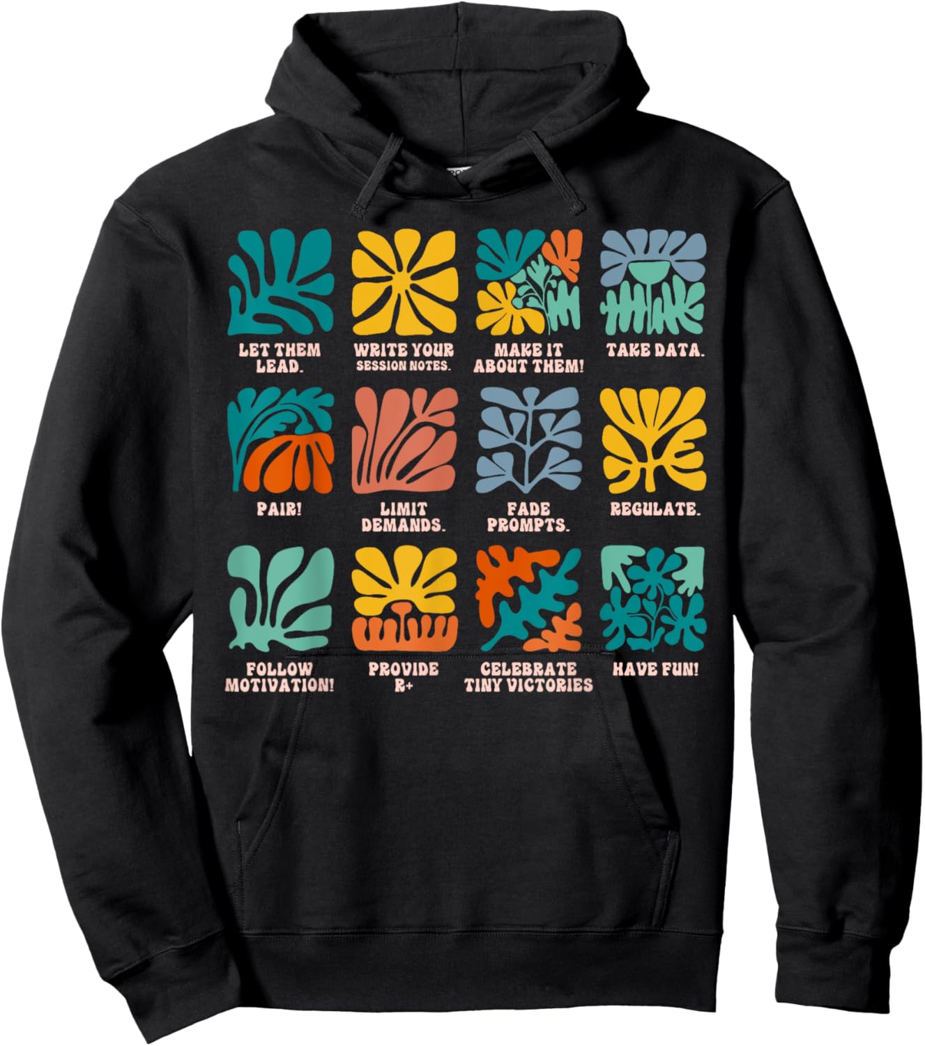 ABA Applied Behavior Analyst Advocate Autism Lets Them Lead Hoodie - Hoodie | Black