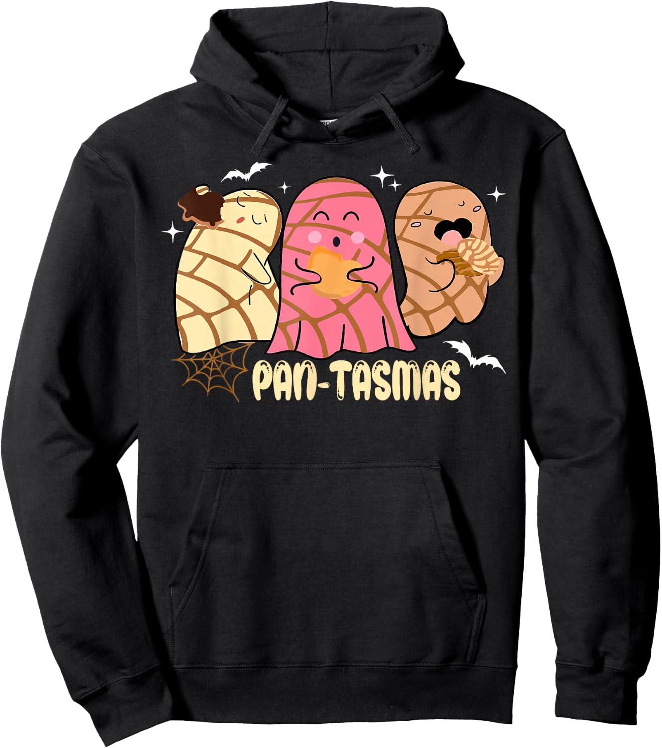 Pantasmas Ghost Funny Spooky Conchas Mexican Ghost Halloween Hoodie - Hoodie | Black