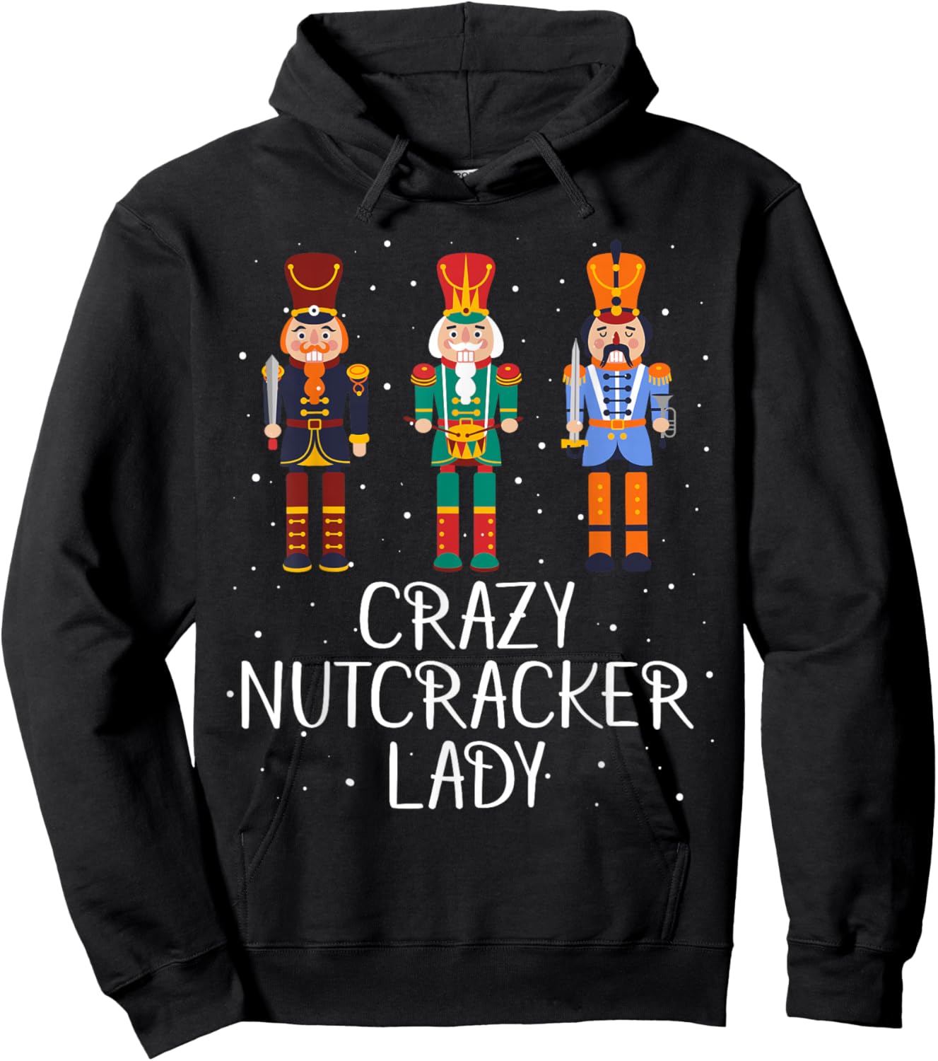 Crazy Nutcracker Lady Hoodie - Hoodie | Black