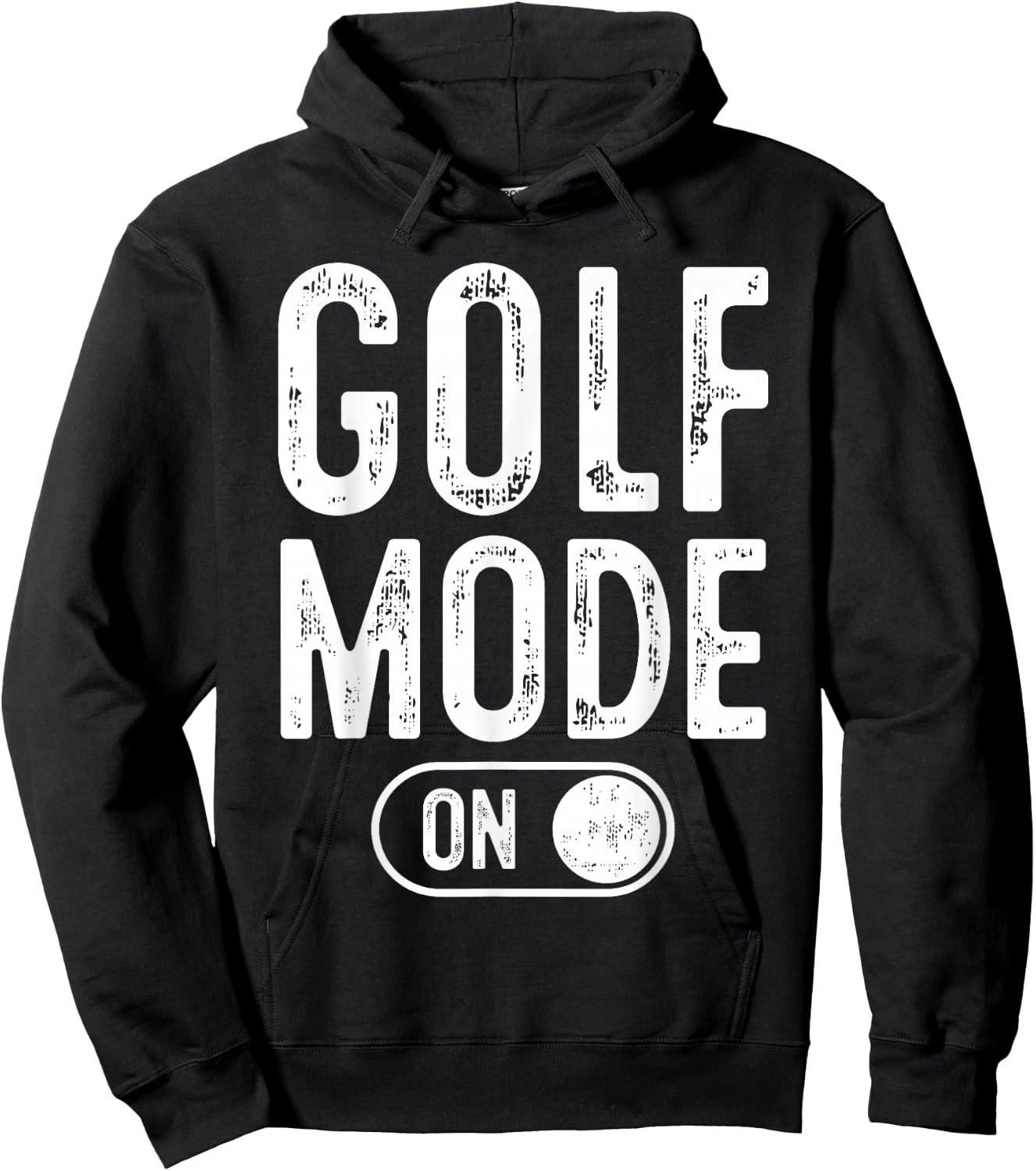 Golf Mode On Funny Golfer Gift Dad Grandpa Hoodie - Hoodie | Black