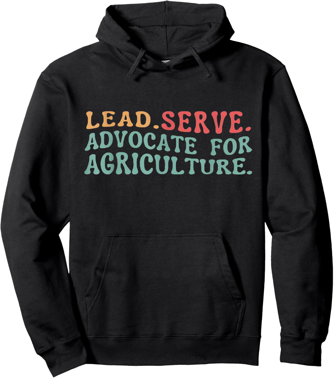 Lead, Serve, Advocate for Agriculture: Farming Advisor Hoodie - Hoodie | Black