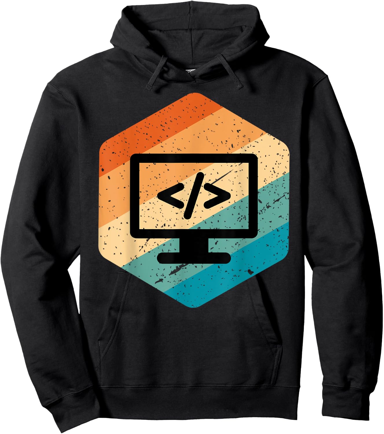 Retro Vintage Look Web Developer - CSS, JavaScript, and HTML Hoodie - Hoodie | Black
