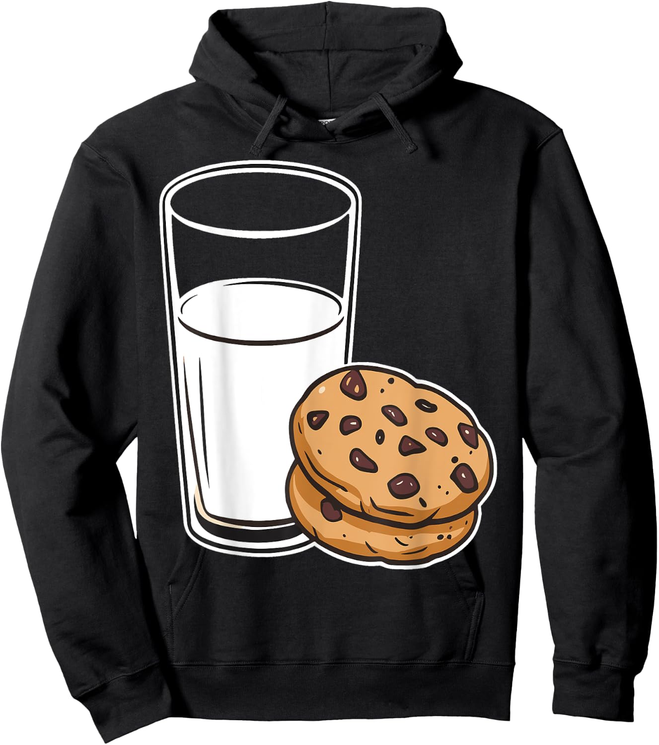 Milk and COOKIES Couples Halloween Costume Matching Hoodie - Hoodie | Black