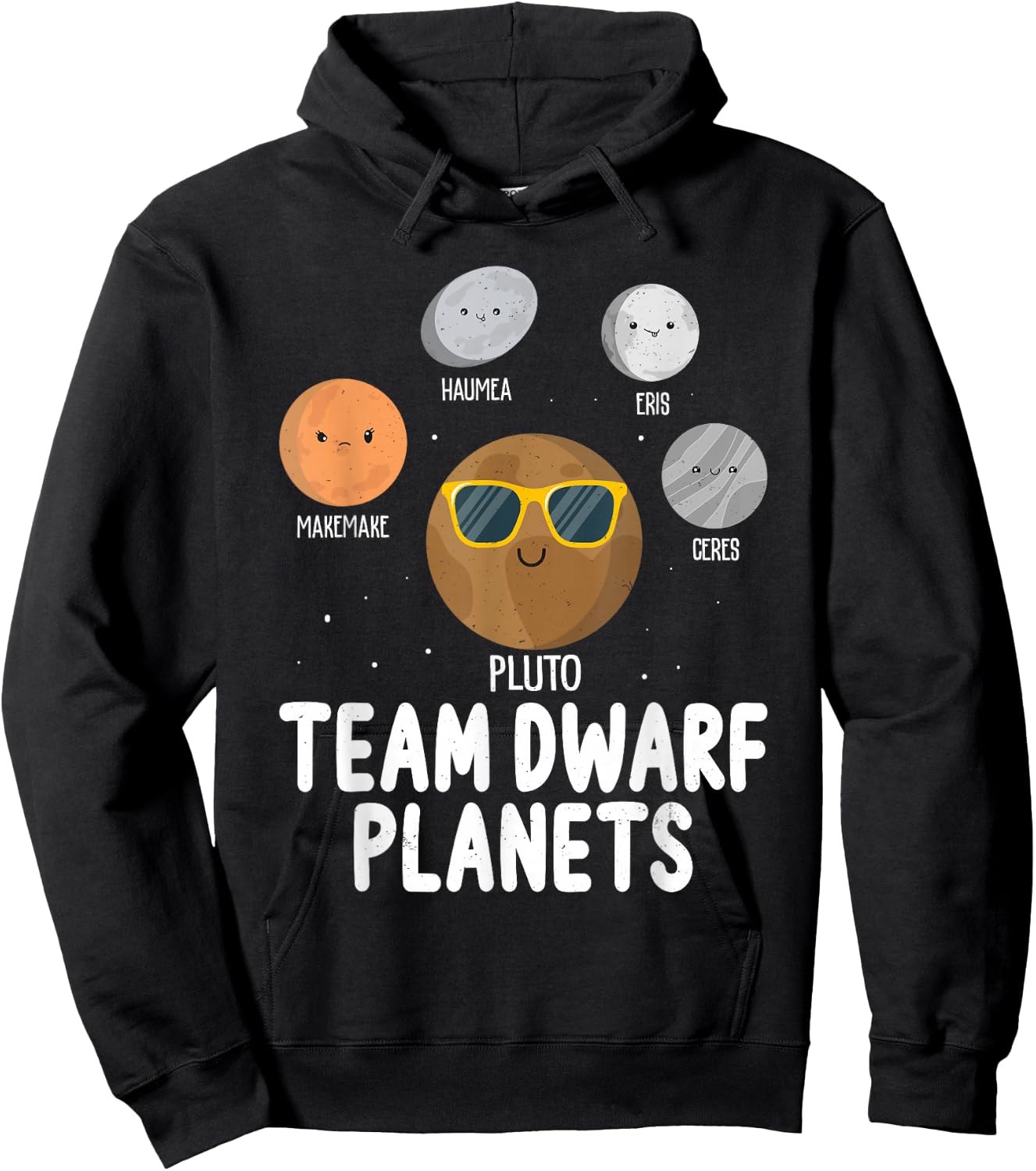 Team Dwarf Planets Pluto Science Space Astronomy Hoodie - Hoodie | Black