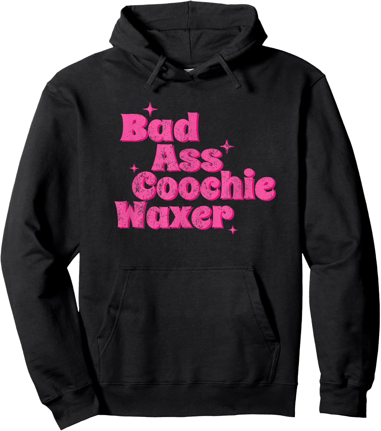 Vintage Bad Ass Coochie Waxer Hoodie - Hoodie | Black