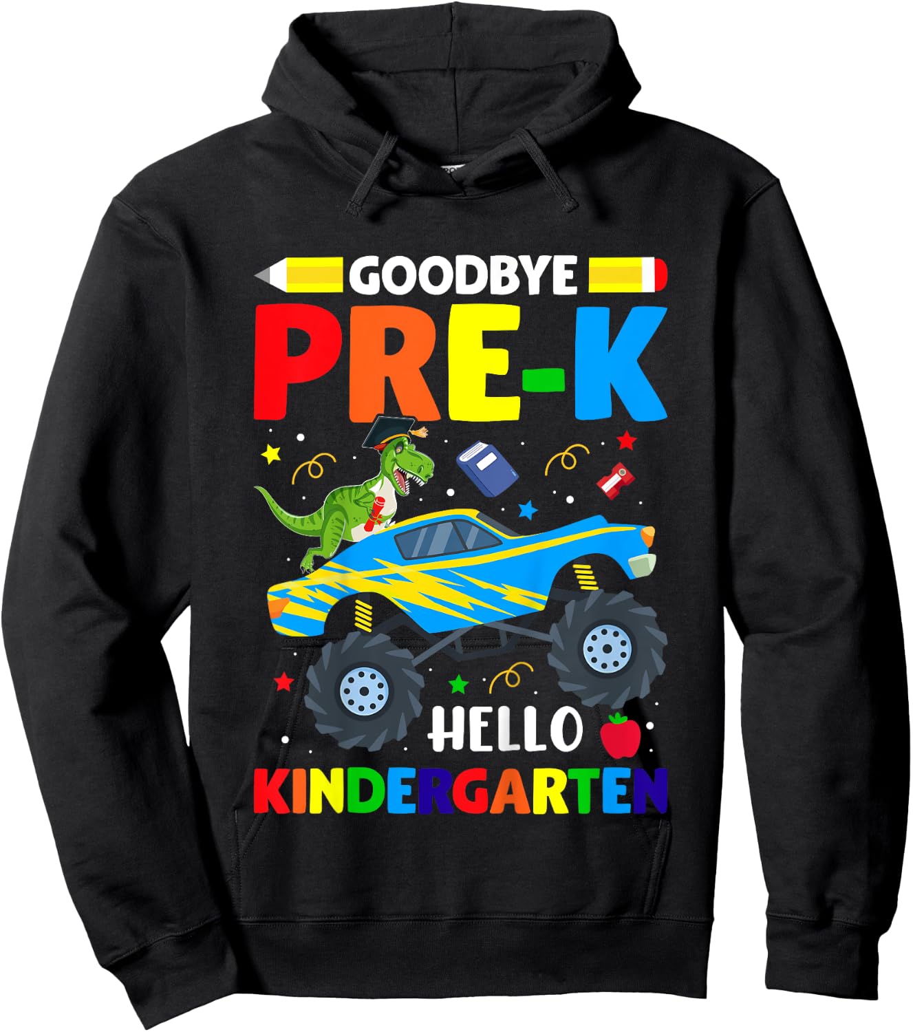 Goodbye Pre-K Hello Kindergarten Graduation Class 2024 Hoodie - Hoodie | Black