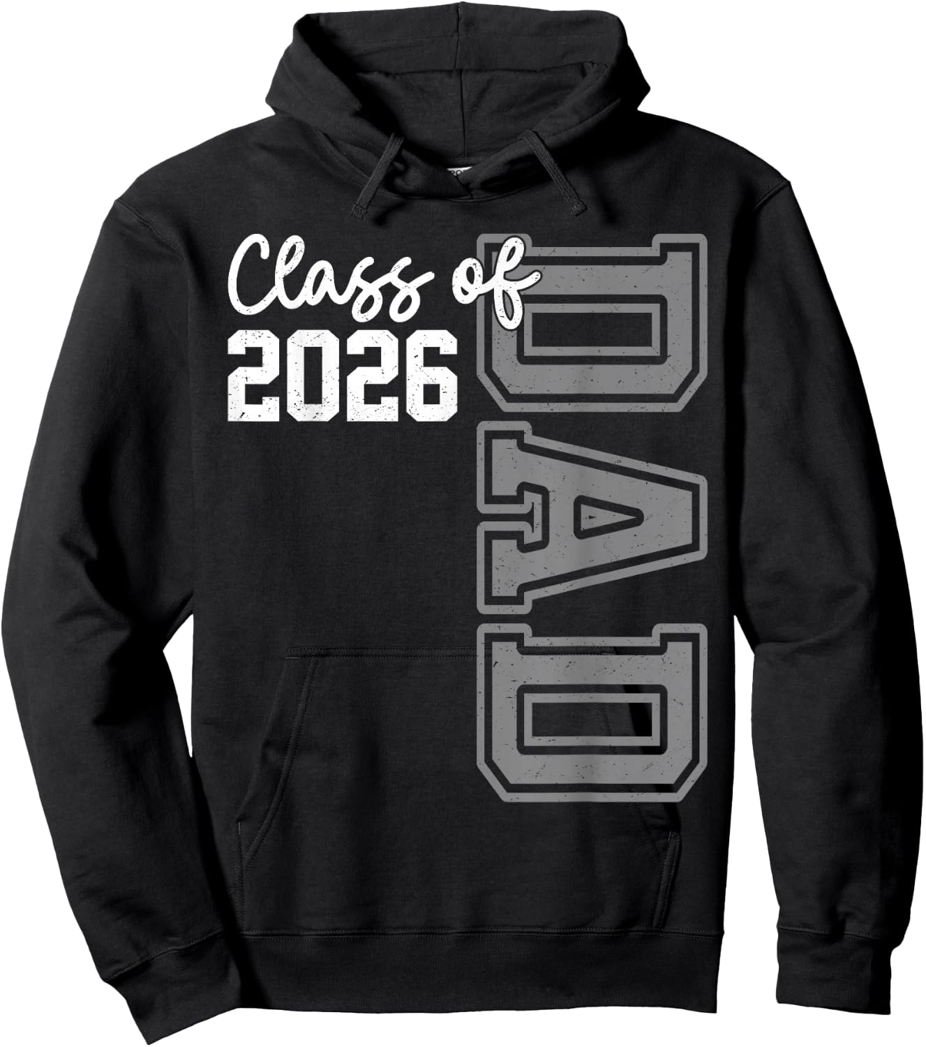 Senior Dad 26 Class Of 2026 Graduation Father Hoodie - Hoodie | Black