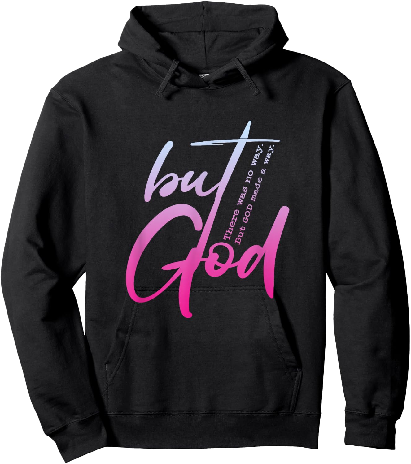 Christian But God Inspirational Gift John 3:16 Hoodie - Hoodie | Black