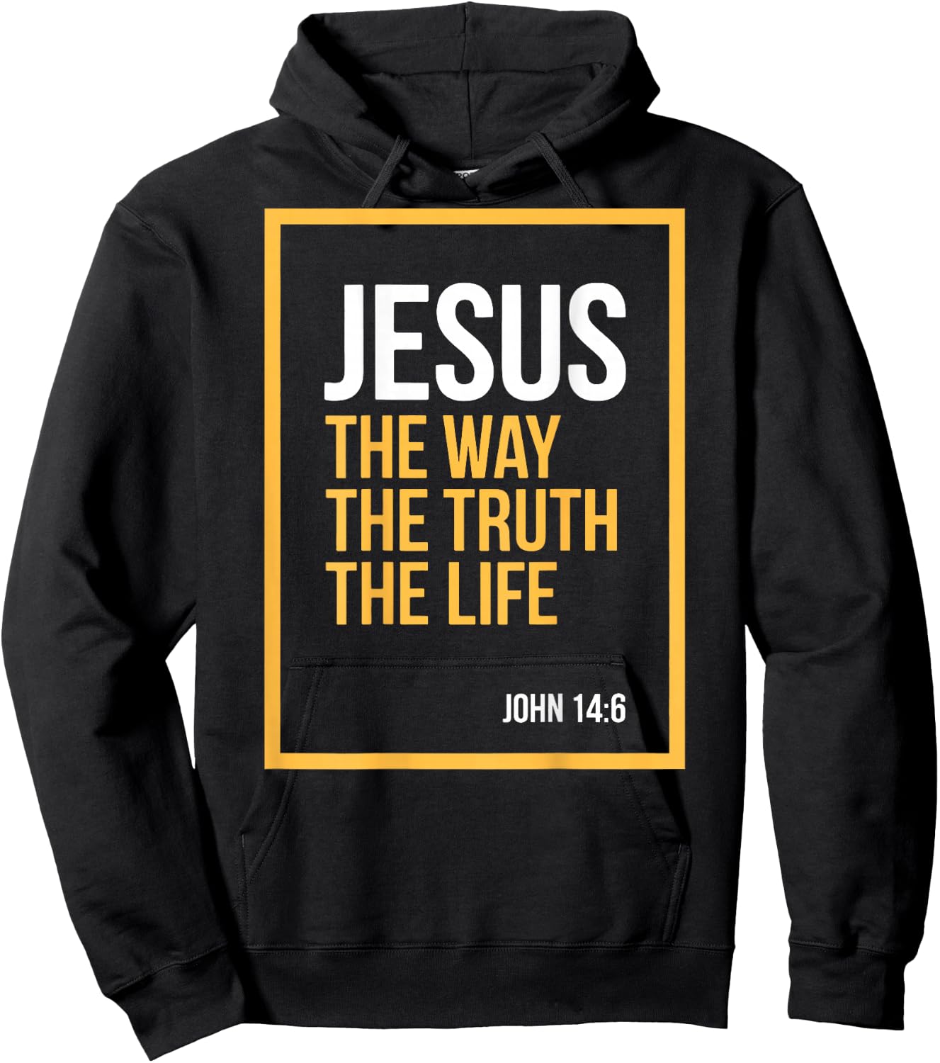 Jesus is King John 14:6 Christian God Religious Bible Verse Hoodie - Hoodie | Black