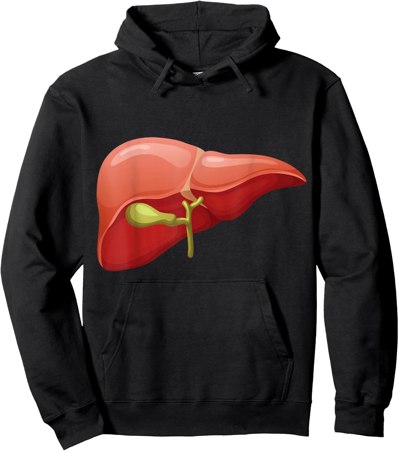 Human Body Organs Anatomy Group Costumes - Liver Costume Hoodie - Hoodie | Black