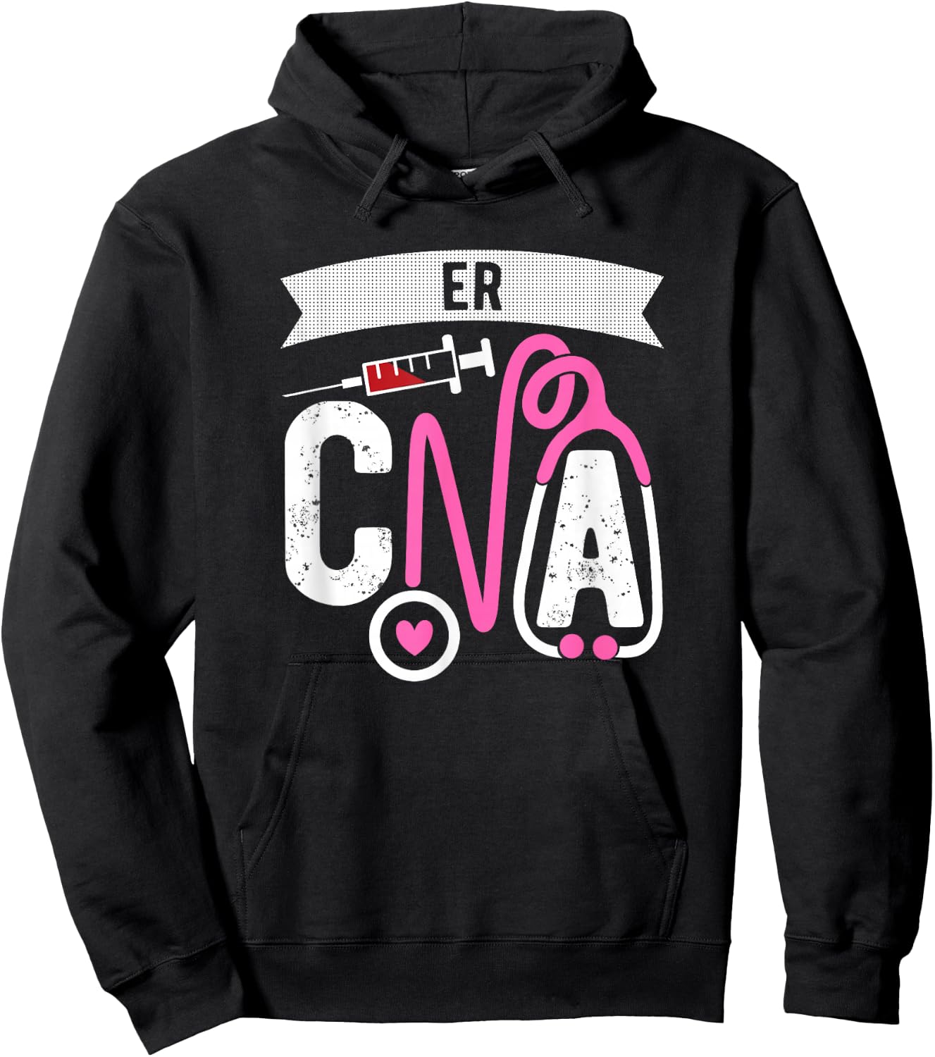 ER CNA Certified Nursing Assistant Emergency room ER Nurse Hoodie - Hoodie | Black