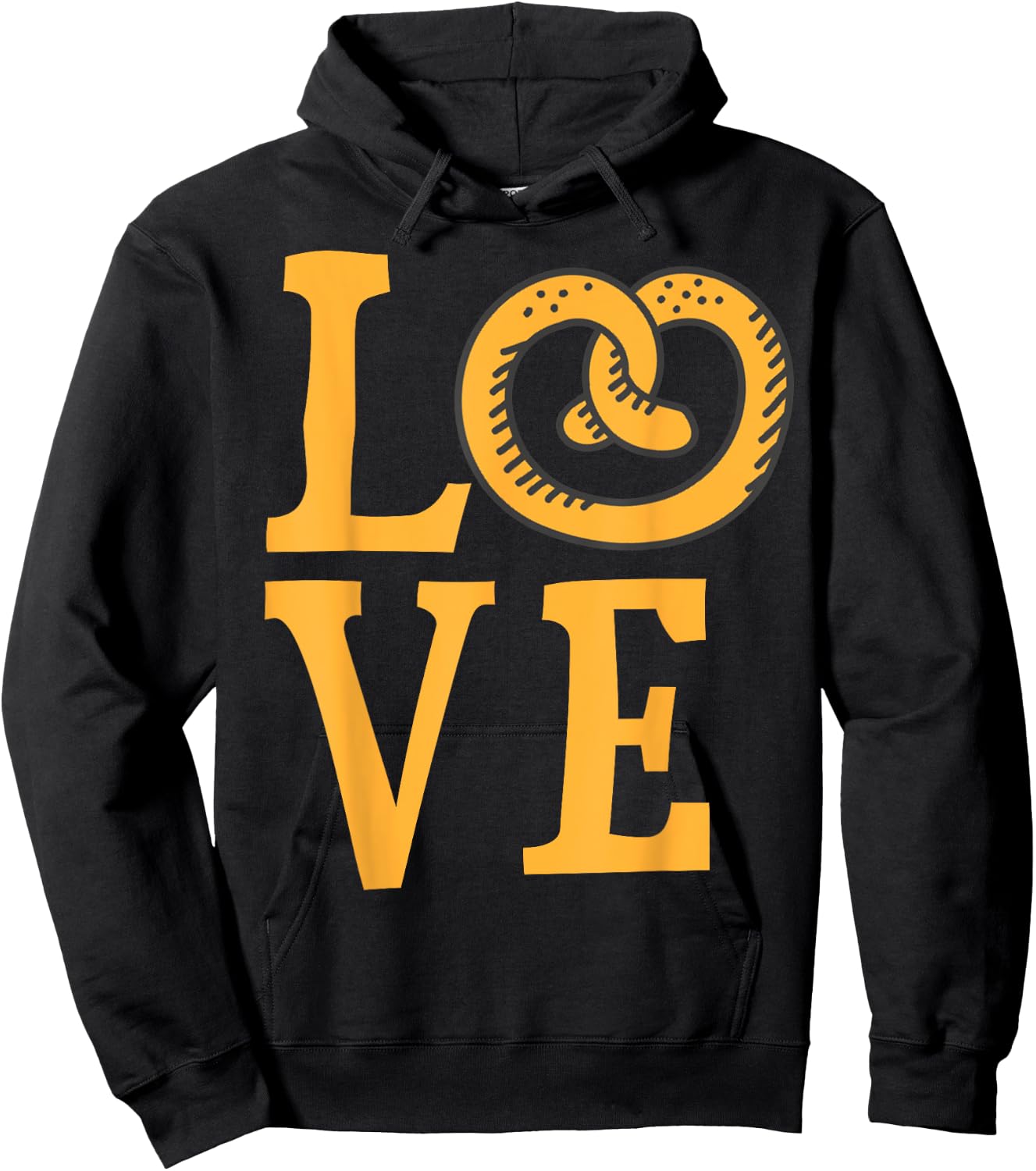 I Love Soft Pretzels Trendy Foodie Food Pretzel Lover Gift Hoodie - Hoodie | Black