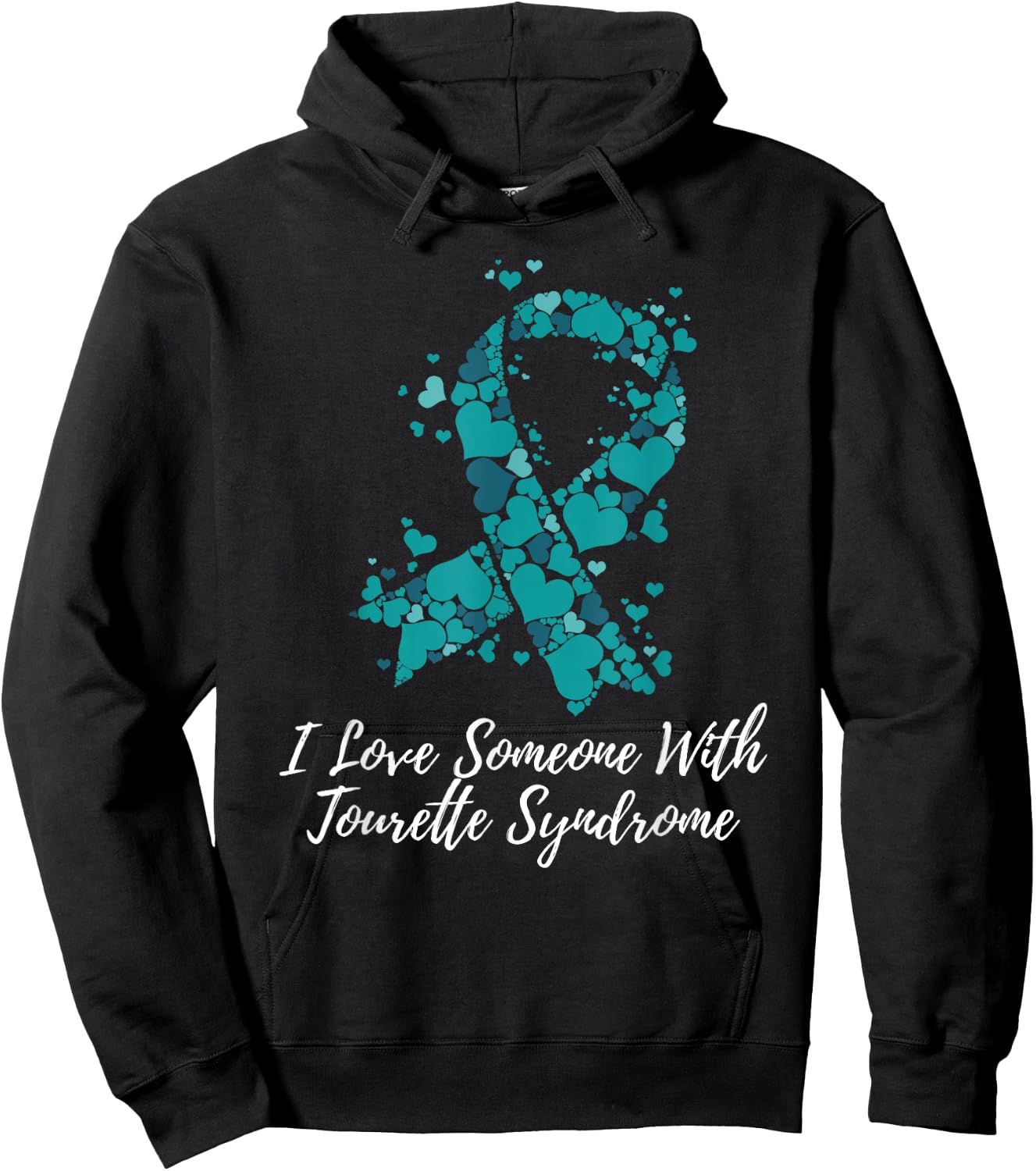 I Love Someone With Tourette Syndrome Awareness Hoodie - Hoodie | Black
