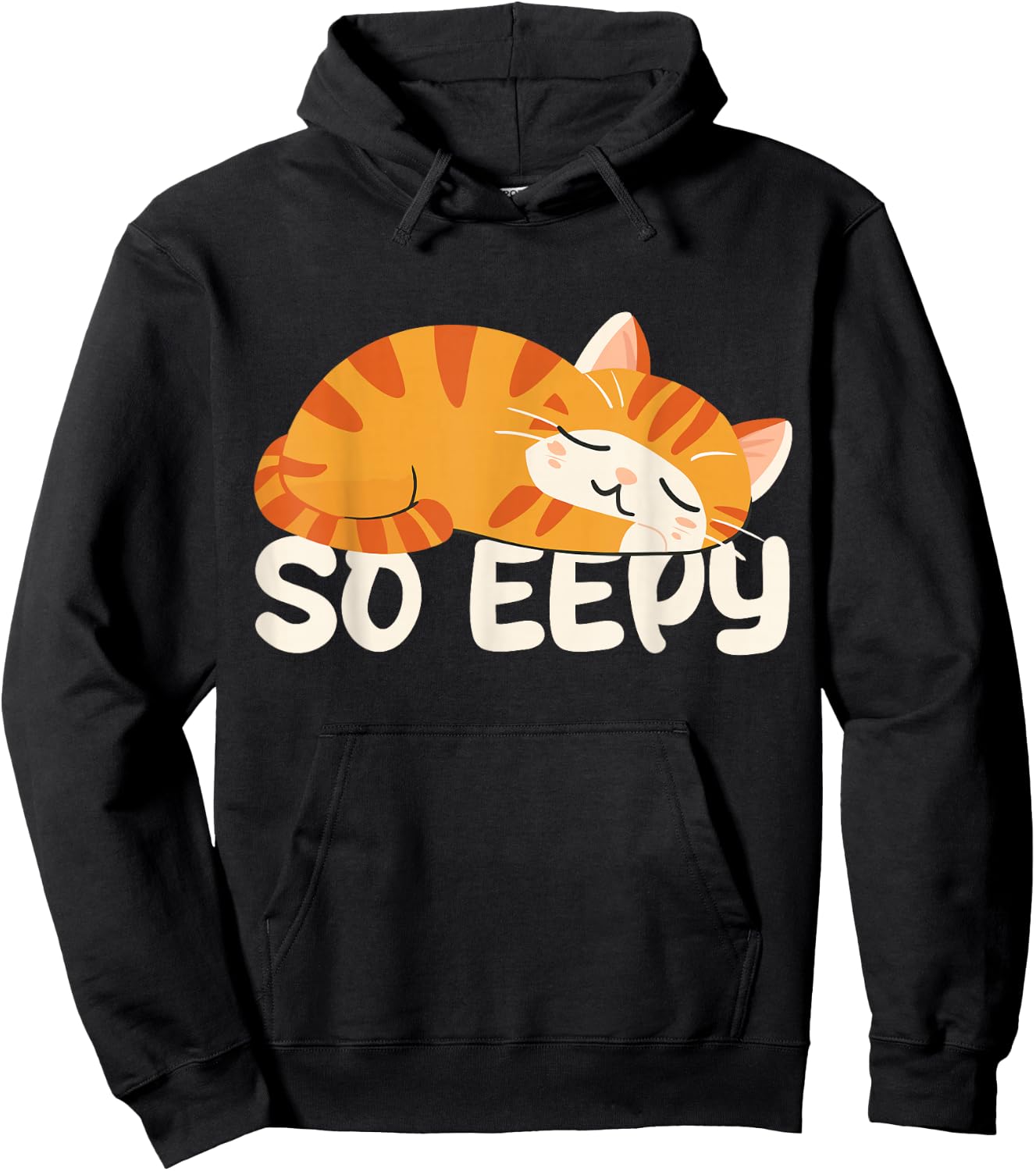 So Eepy Cat Sleepy Funny Cat Meme Kitten Hoodie - Hoodie | Black