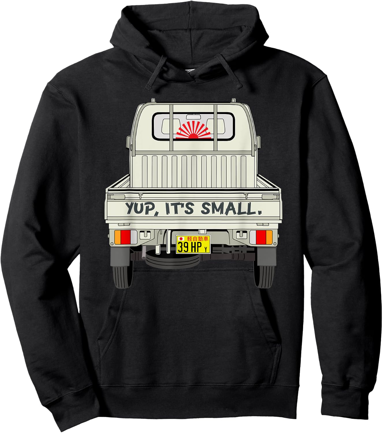 Japan Mini Truck Kei CarCab Over Compact 4wd Off Road Truck Hoodie - Hoodie | Black