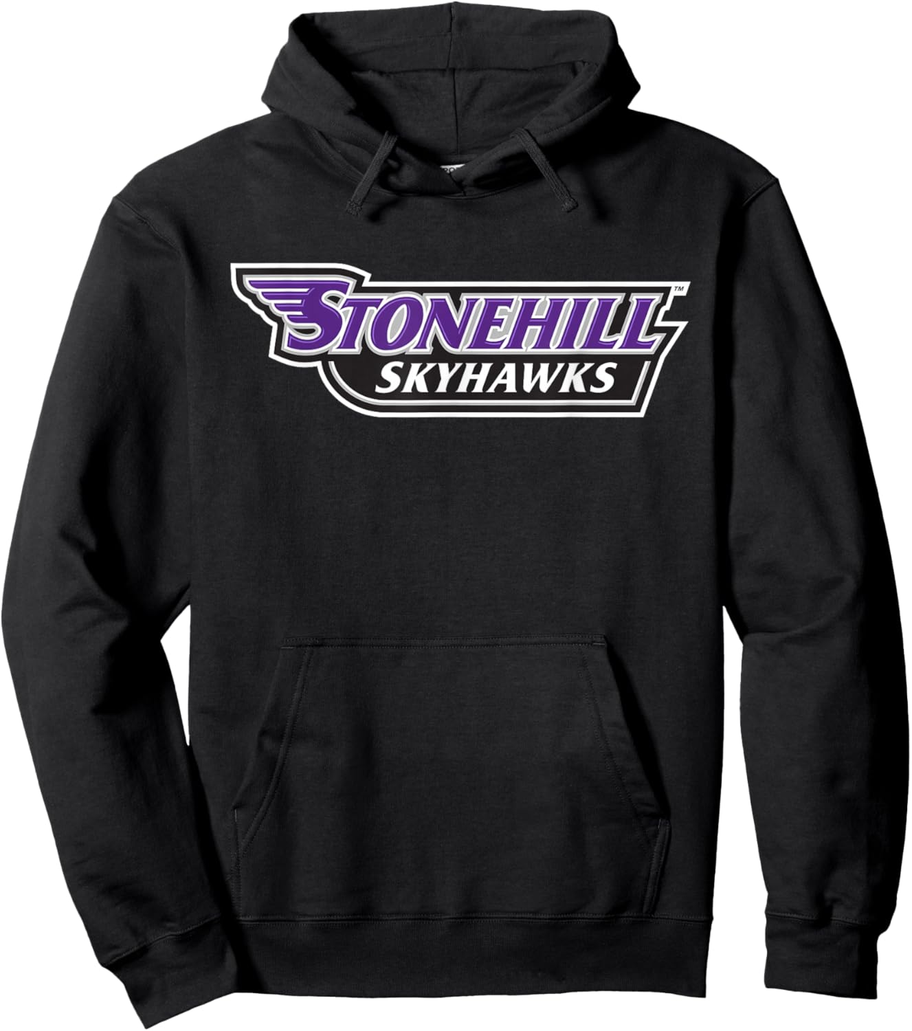 Stonehill College Skyhawks Text Logo Hoodie - Hoodie | Black