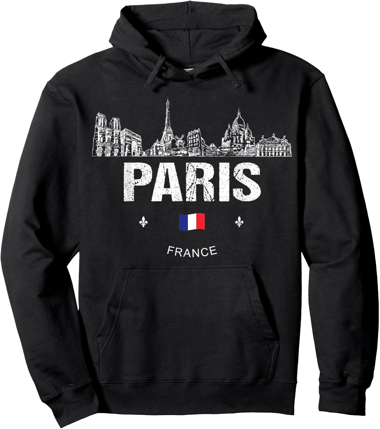 Paris Souvenir Travel Hoodie - Hoodie | Black