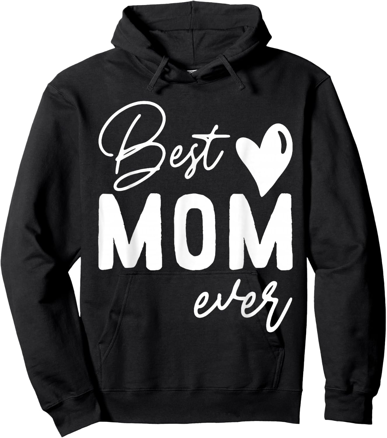 Mothers Day Best Mom Ever Gifts From Daughter Women Mom Kids Hoodie - Hoodie | Black