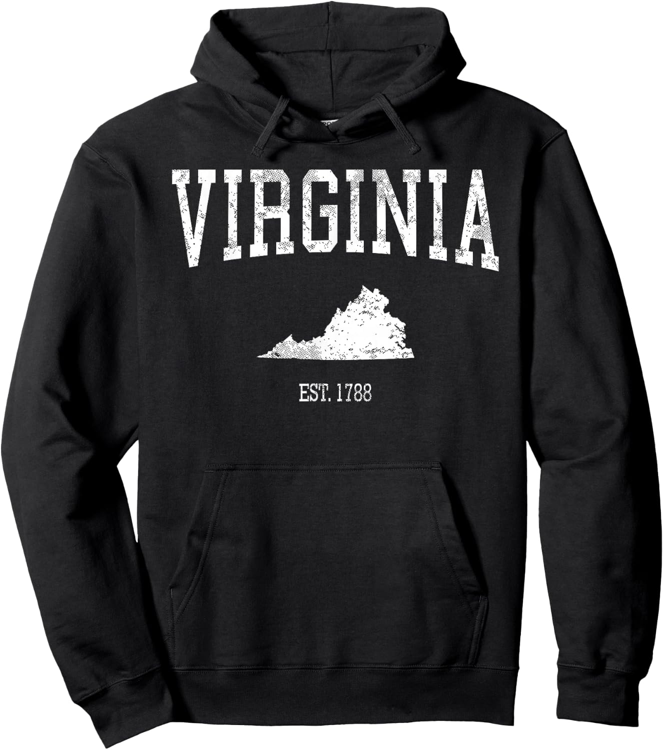 Virginia Vintage Sports Design VA Hoodie - Hoodie | Black