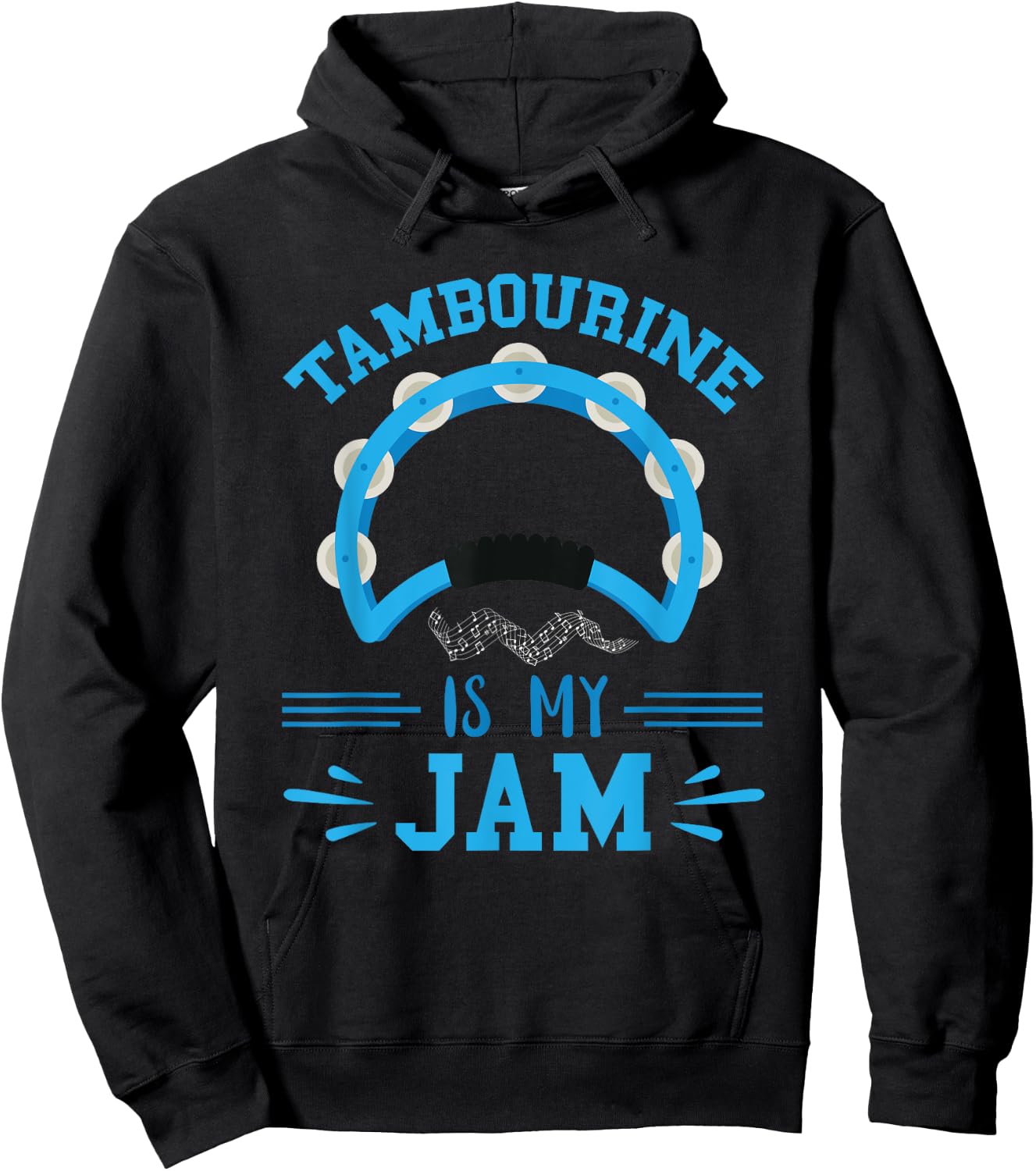 Tambourine Musical Instrument My Jam Tambourine Player Hoodie - Hoodie | Black