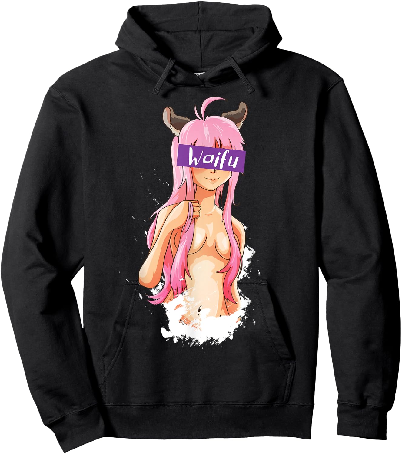 Waifu Anime Girl Manga Comic Hoodie - Hoodie | Black