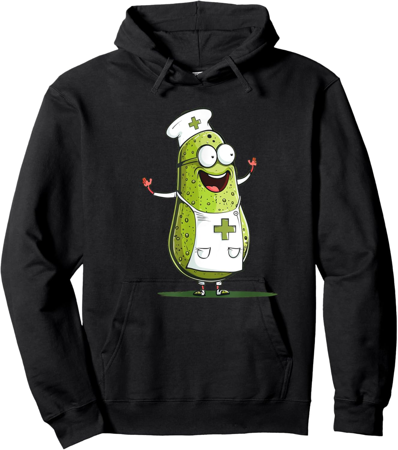 Happy Nurse Pickle Costume for Boys and Girls Hoodie - Hoodie | Black