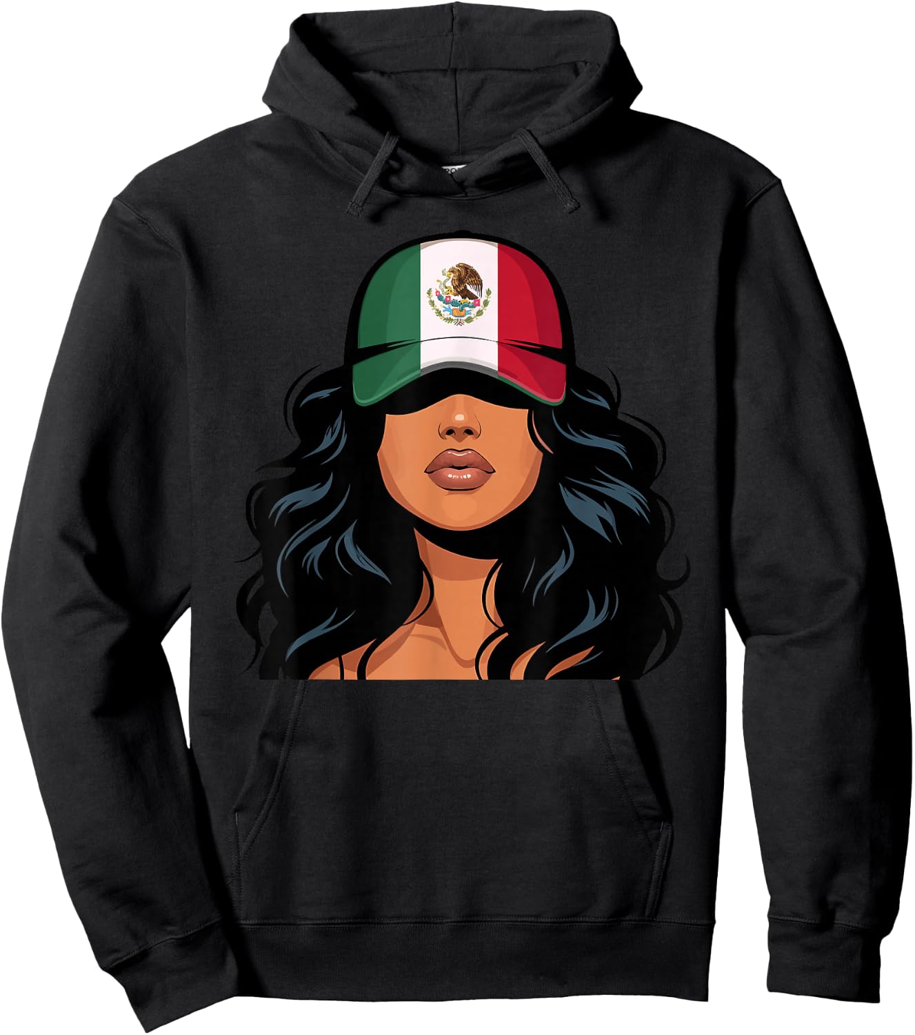 Mexican Girl Mexico Flag Proud Mexicana Women Hoodie - Hoodie | Black