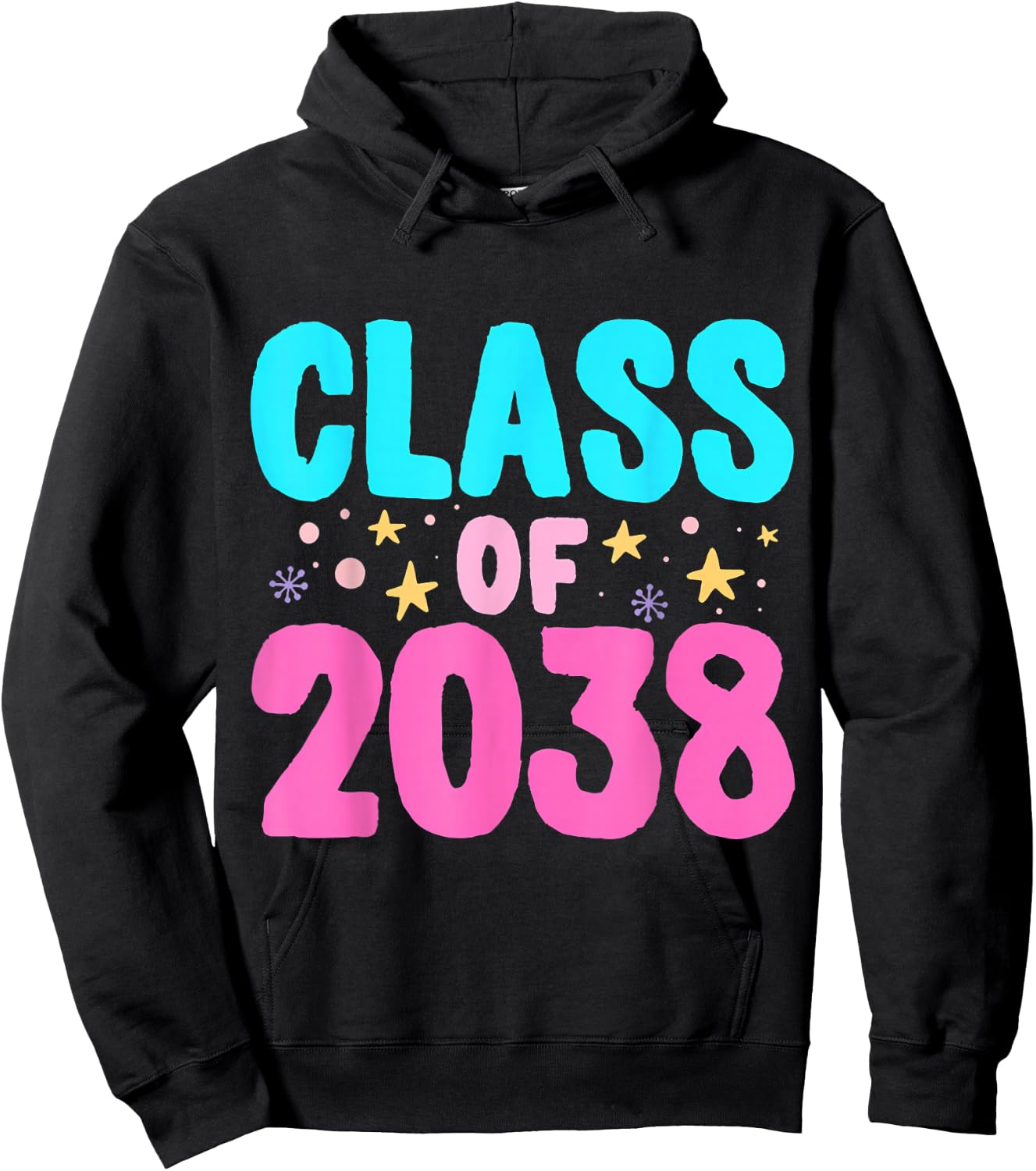 Class of 2038 Graduate Grow With Me Hoodie - Hoodie | Black